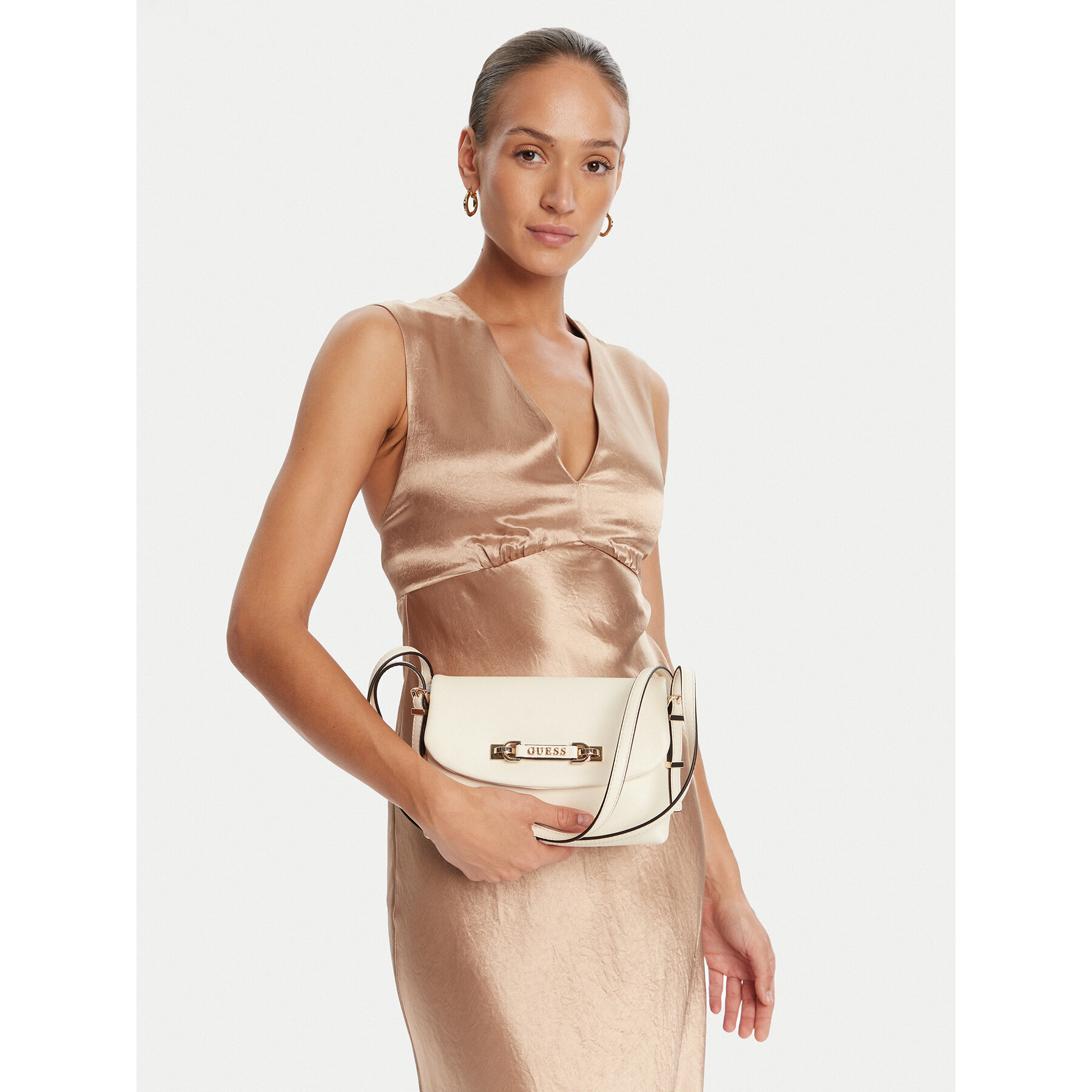 Kabelka Guess Lefia HWBG96 44190 Krémová
