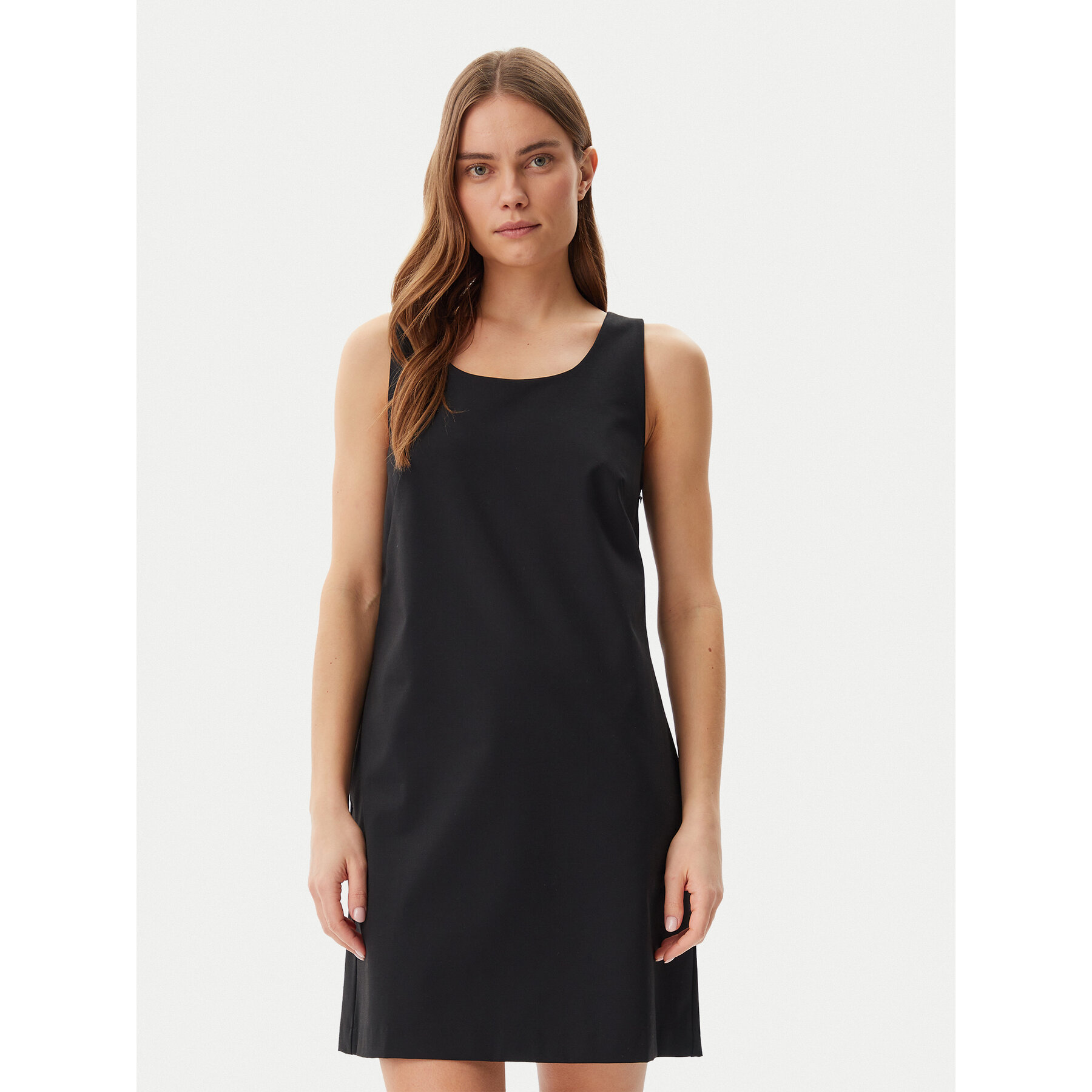 Calvin Klein Kleid für den Alltag LV044B010G Schwarz Regular Fit