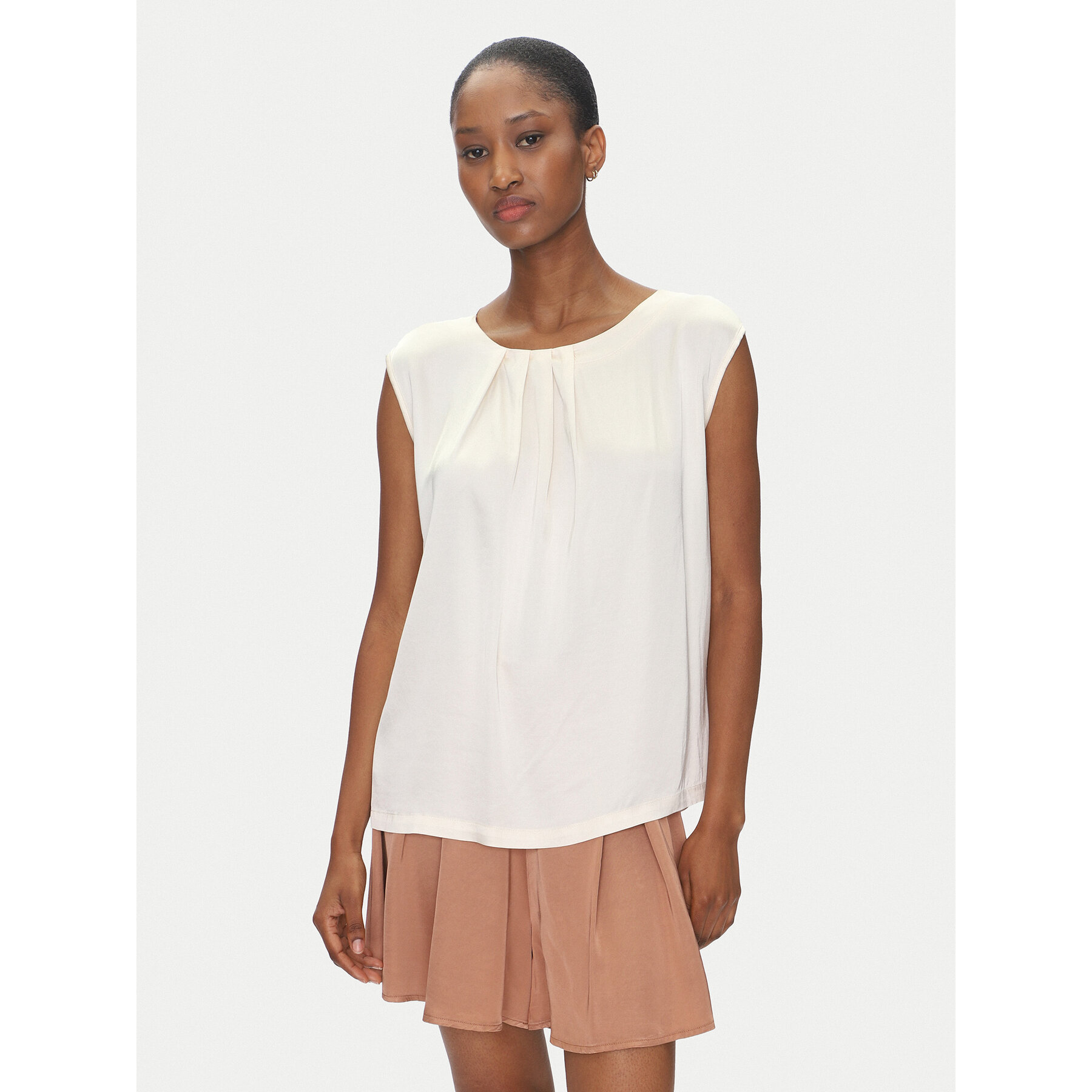 ViCOLO Bluse TD0763 Écru Regular Fit
