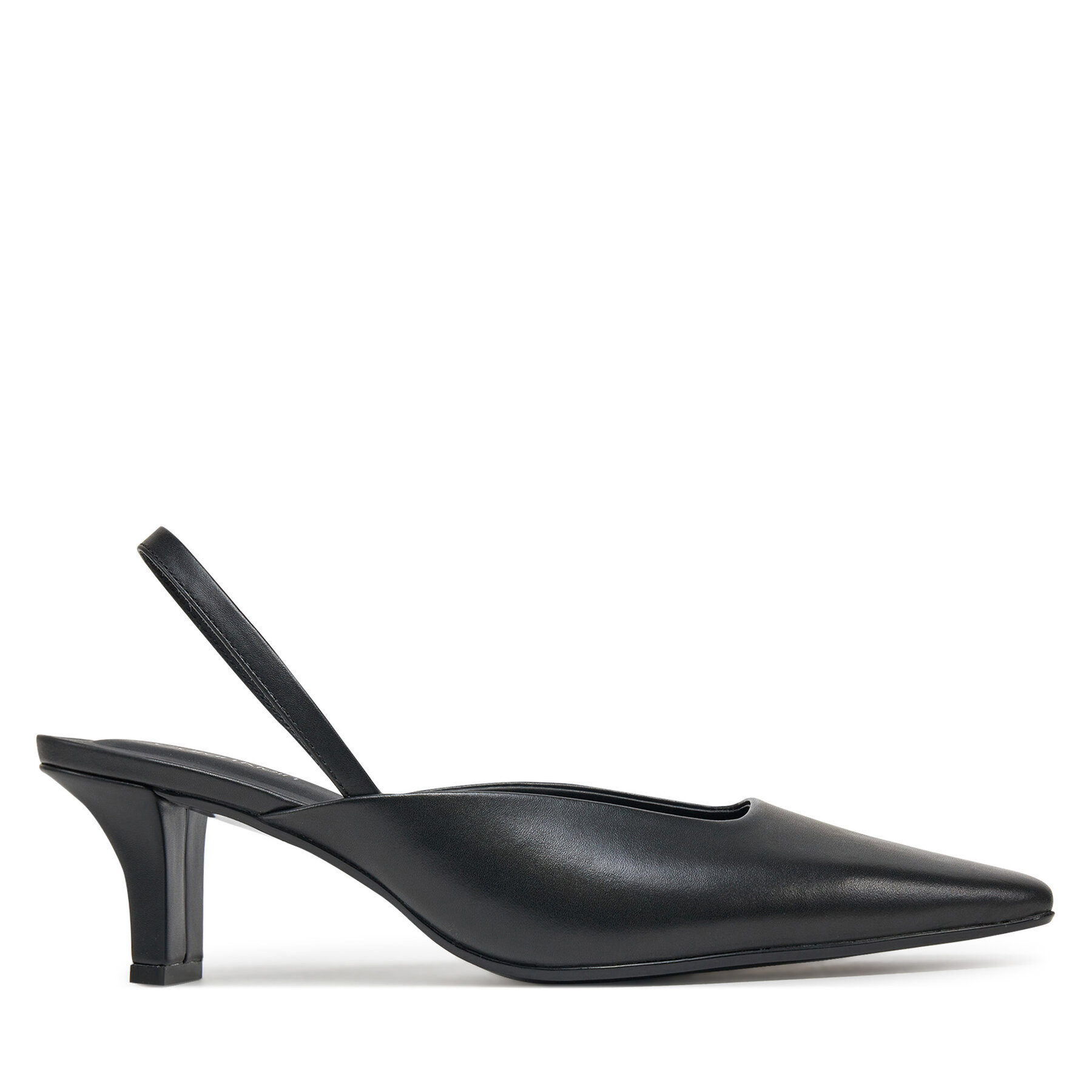 Γοβάκια Calvin Klein Heel Mule Pump 50 - Lth HW0HW02551 Μαύρο