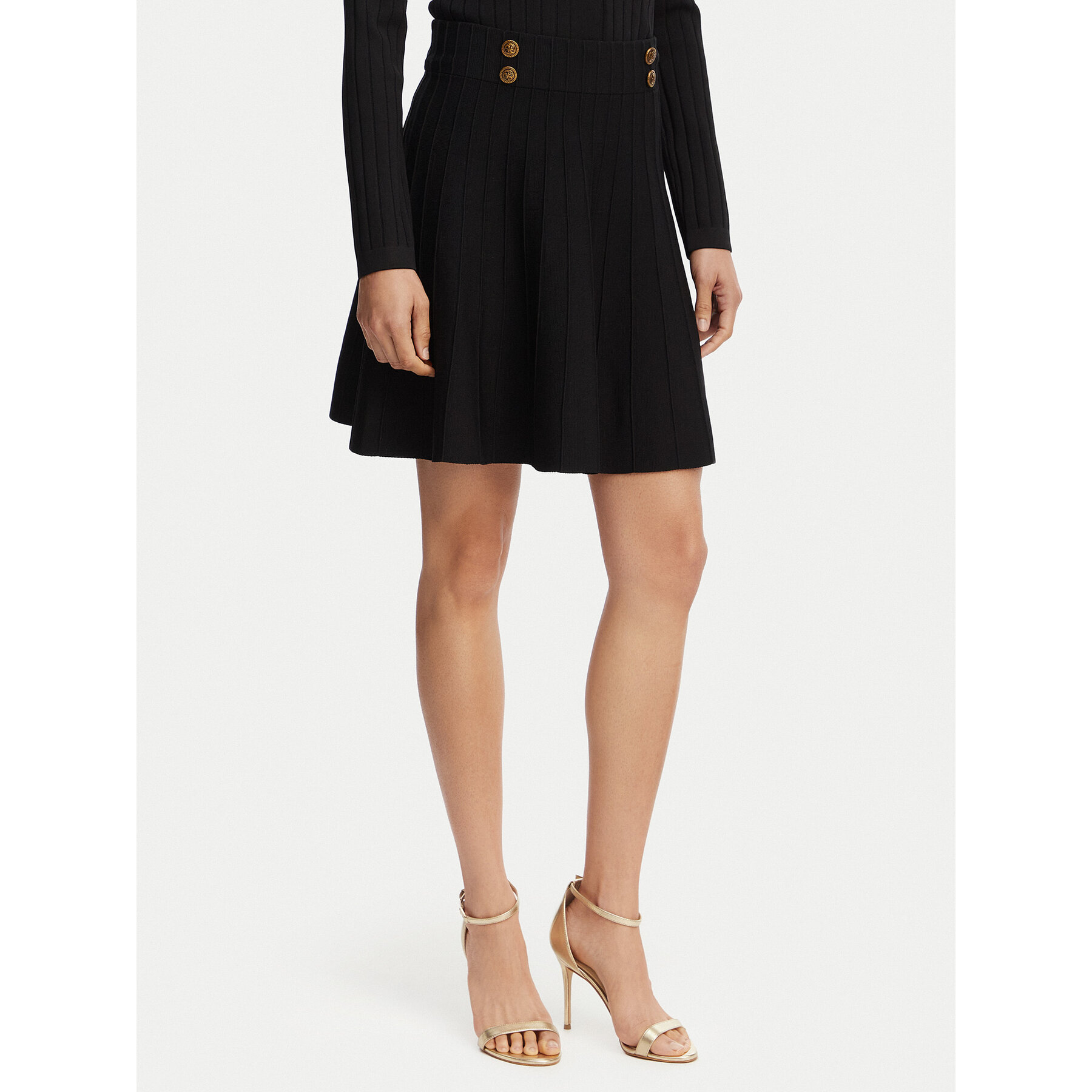 Guess Minirock W5YD65 Z0130 Schwarz Regular Fit