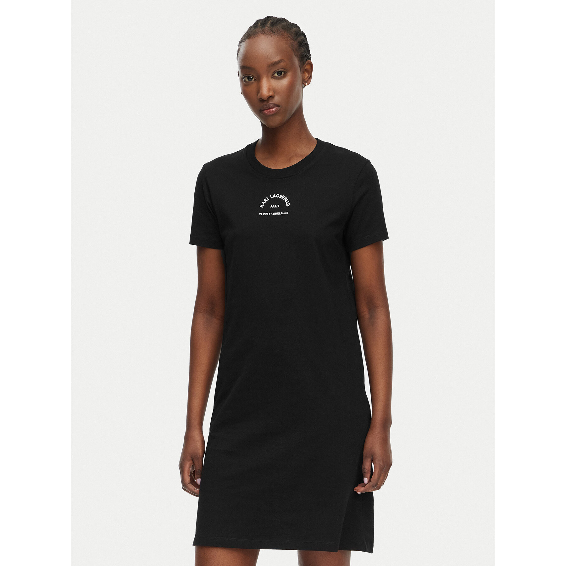 KARL LAGERFELD Kleid für den Alltag B2W13071 Schwarz Regular Fit