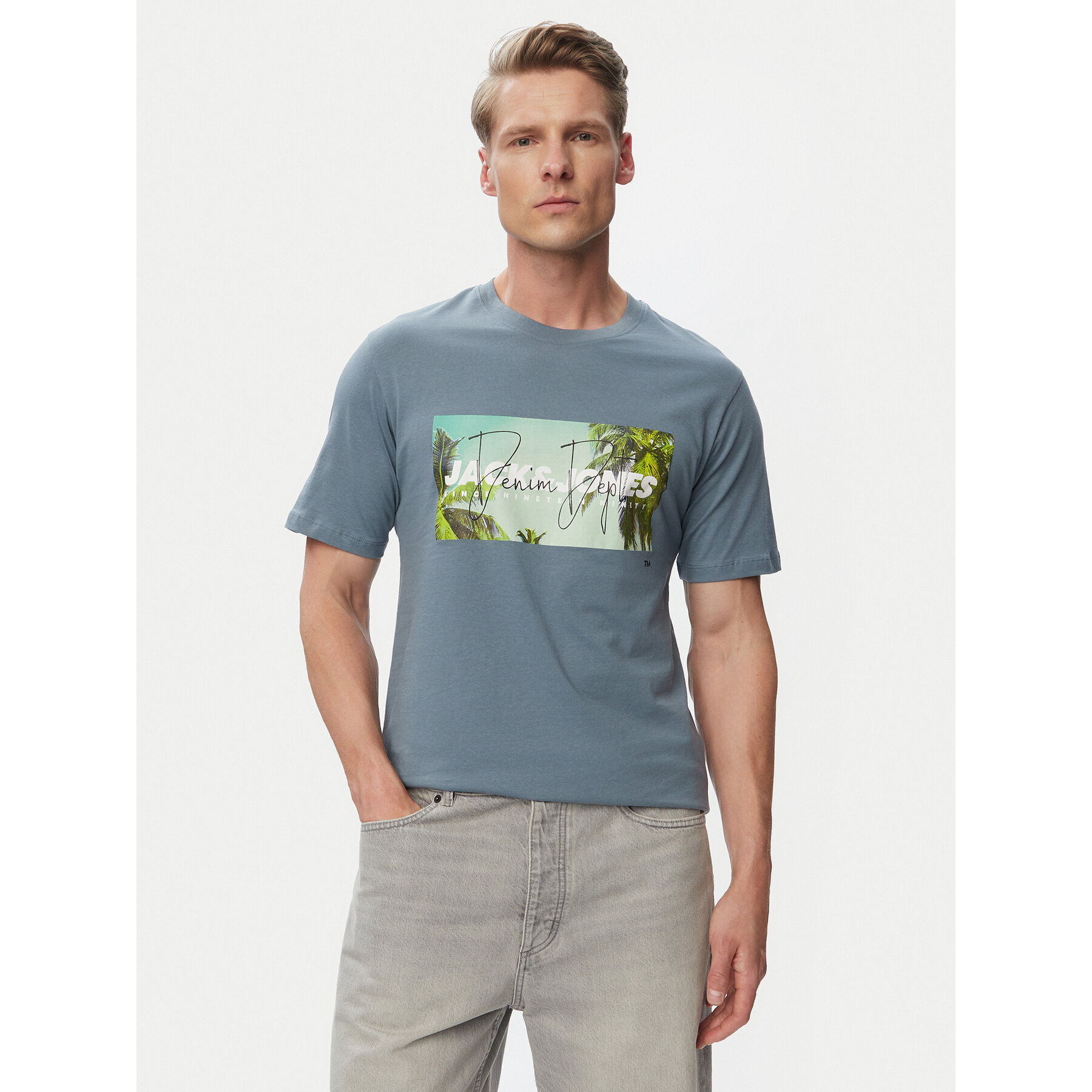 Jack & Jones T-Shirt Indiana Tee 12288112 Dunkelblau Regular Fit