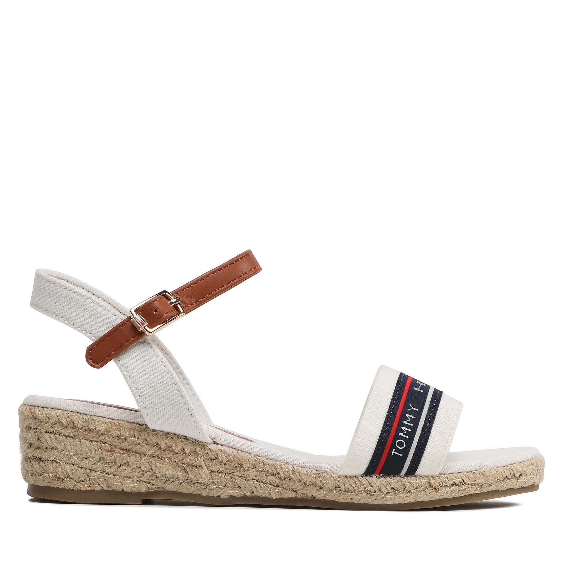 Espadrilles Tommy Hilfiger Rope Wedge T3A7-32777-0048X100 M Fehér
