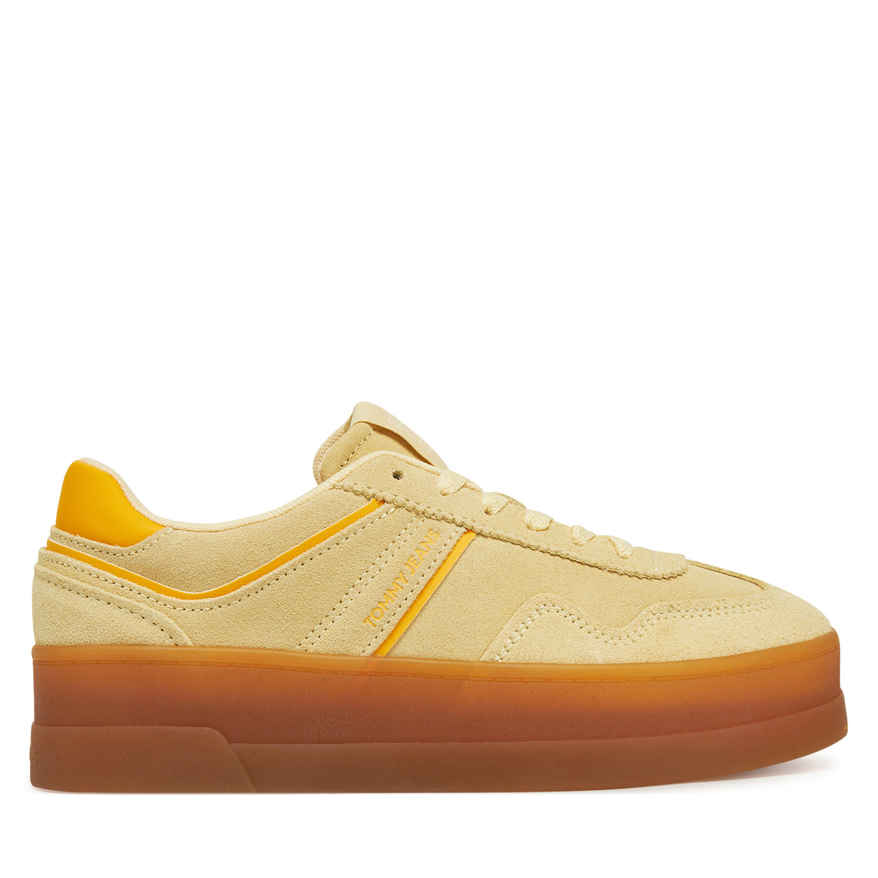 Sneakers Tommy Jeans The Greenwich Flatform Suede EN0EN02734 Galben