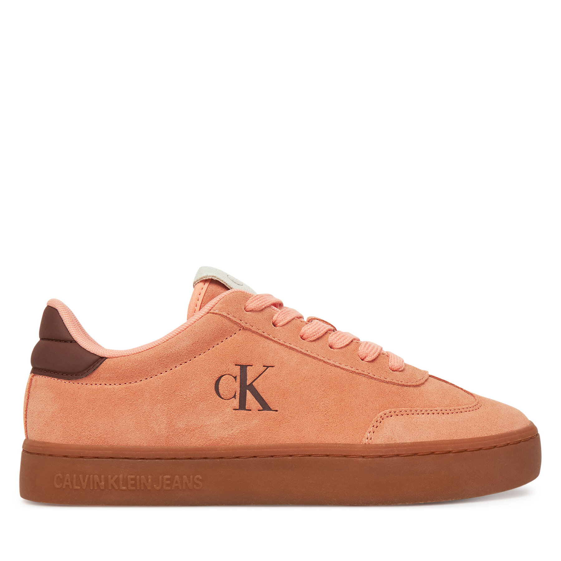 Sneakers Calvin Klein Jeans Classic Cupsole Mix In YW0YW01767 Portocaliu