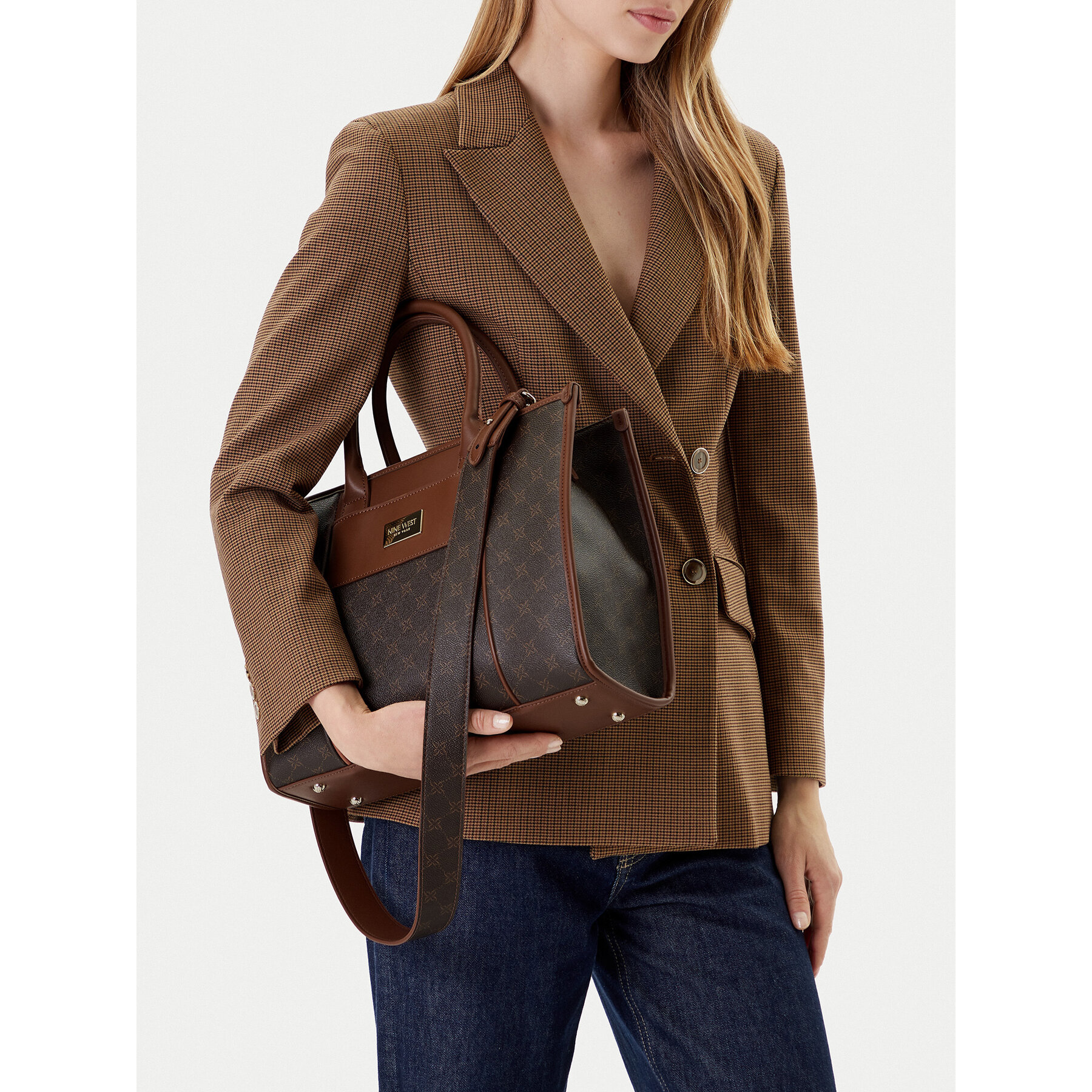 Дамска чанта Nine West EO-KENTUCKY-LDA8168 Кафяв