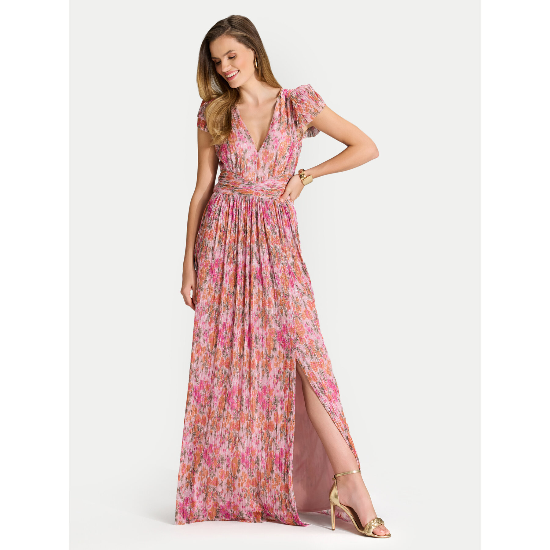 Swing Abendkleid 5AJ02700 Rosa Regular Fit