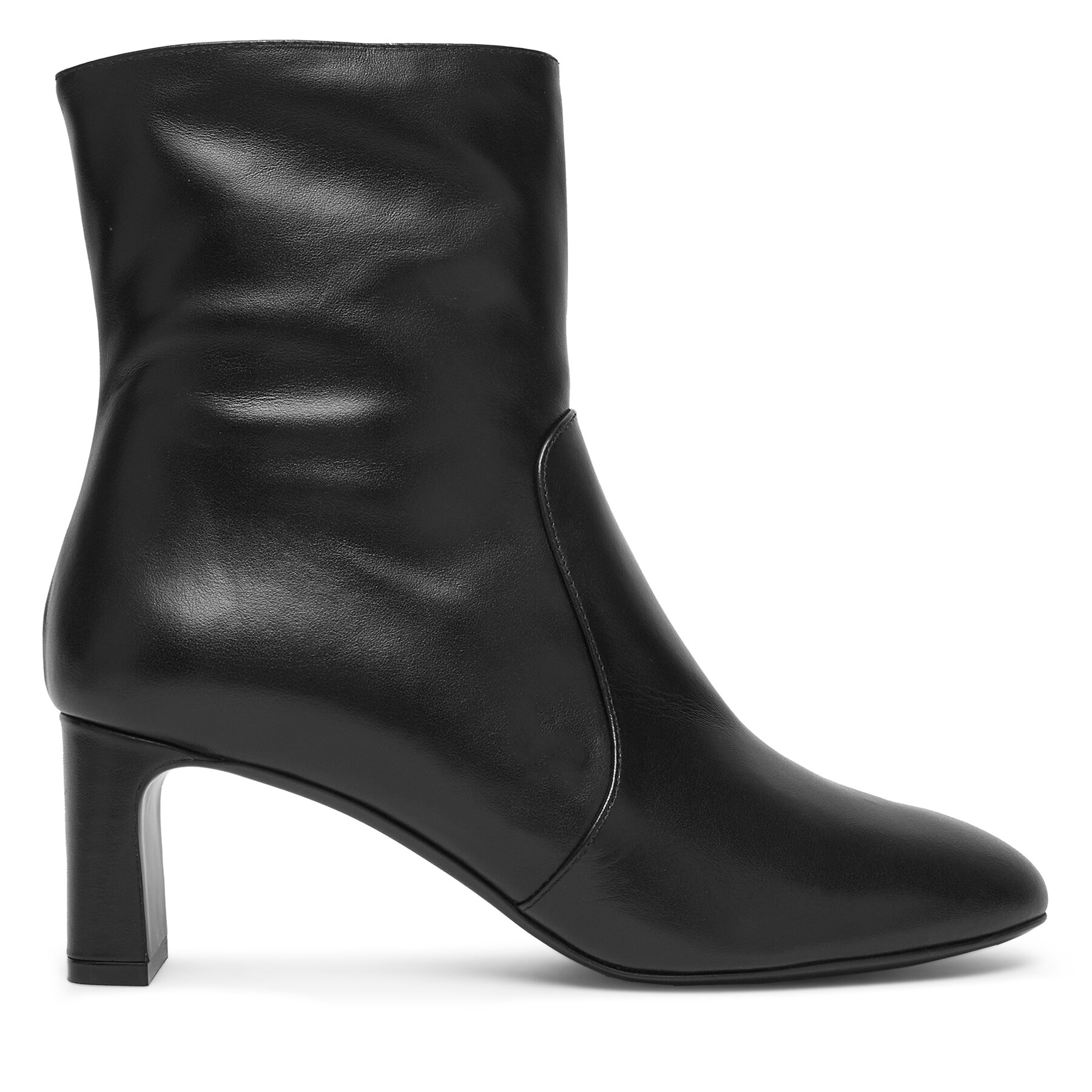 Škornji Stuart Weitzman Babette Zip SL542 Črna