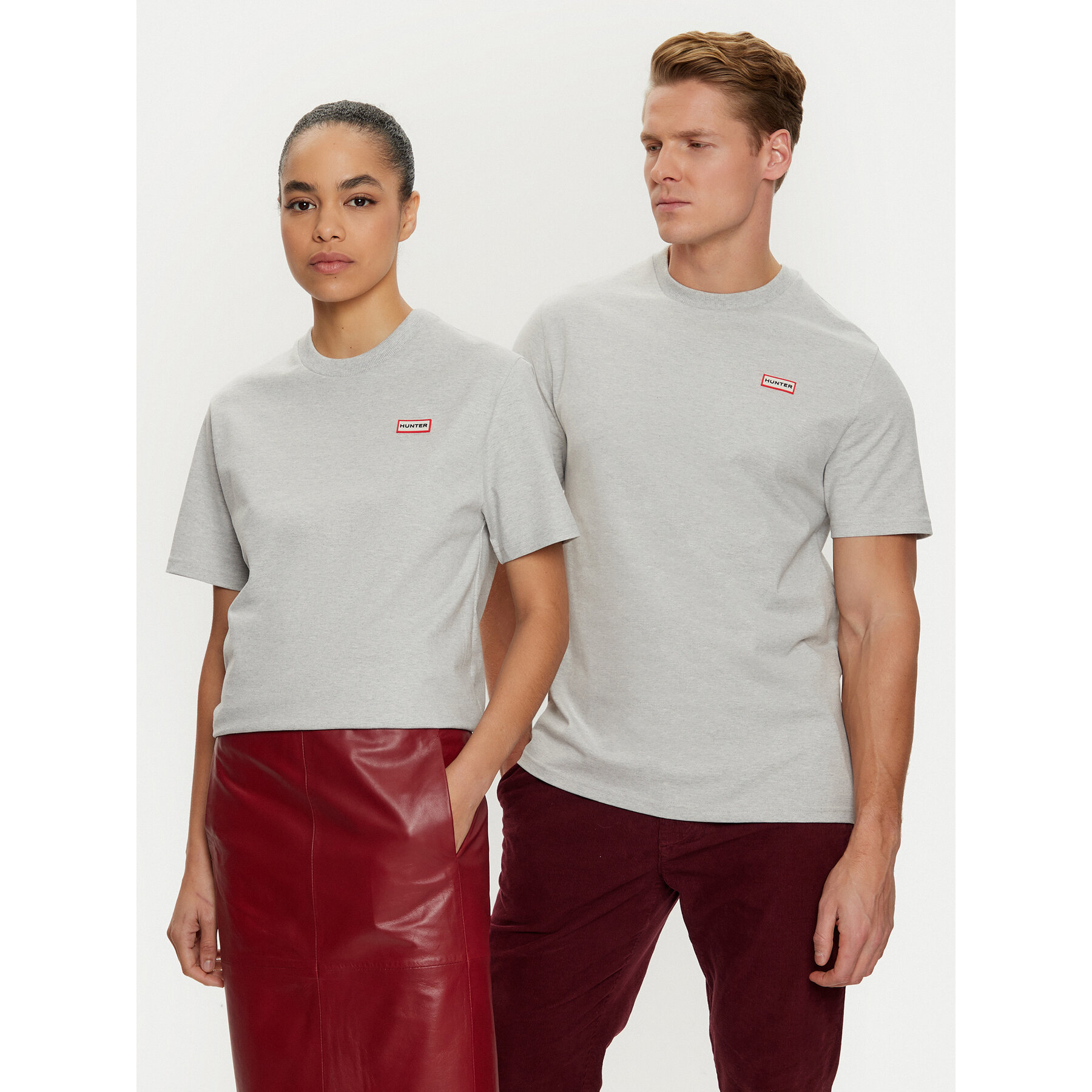 Hunter Póló HARU0006242 Szürke Regular Fit