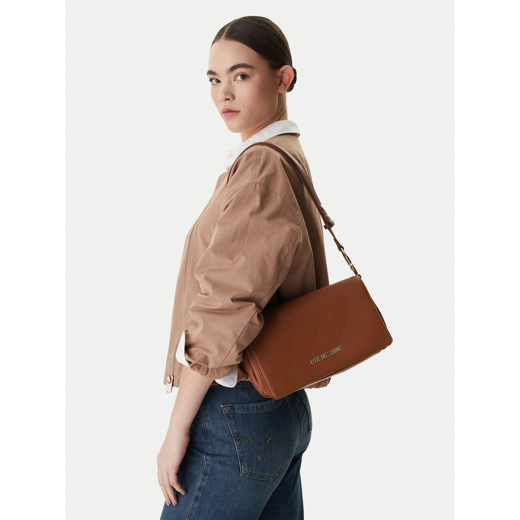 Torbica LOVE MOSCHINO JC4008PP1OLB0200 Smeđa
