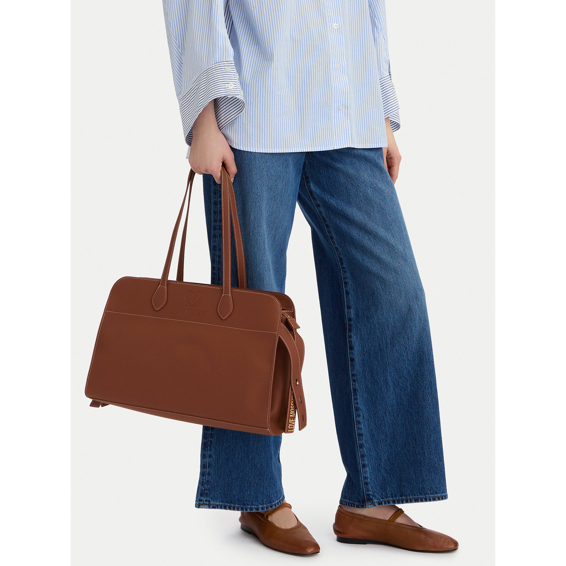 Τσάντα LOVE MOSCHINO JC4271PP0OKI0300 Καφέ