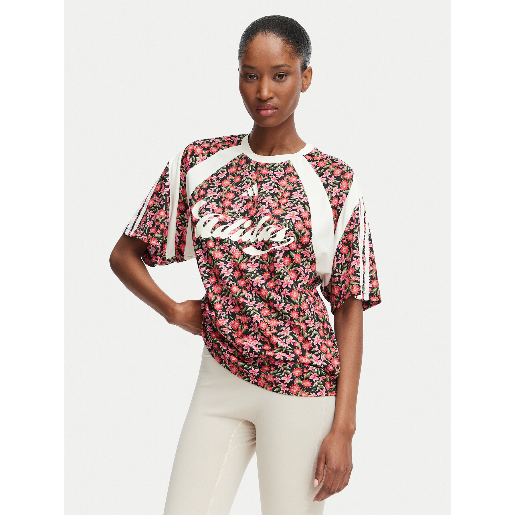 adidas T-shirt Adidas X Farm Rio House Of Tiro KR0241 Šarena Regular Fit