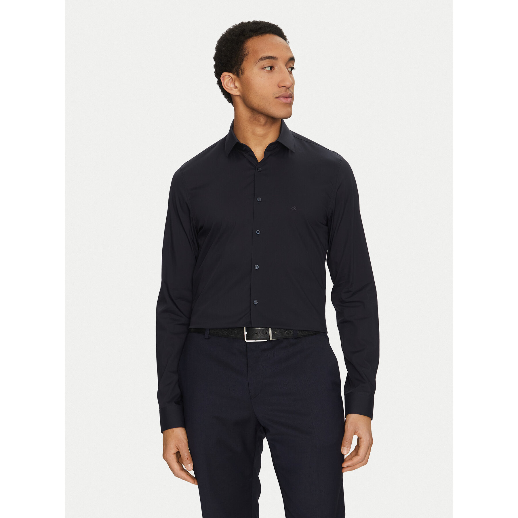 Calvin Klein Hemd K10K114356 Dunkelblau Regular Fit