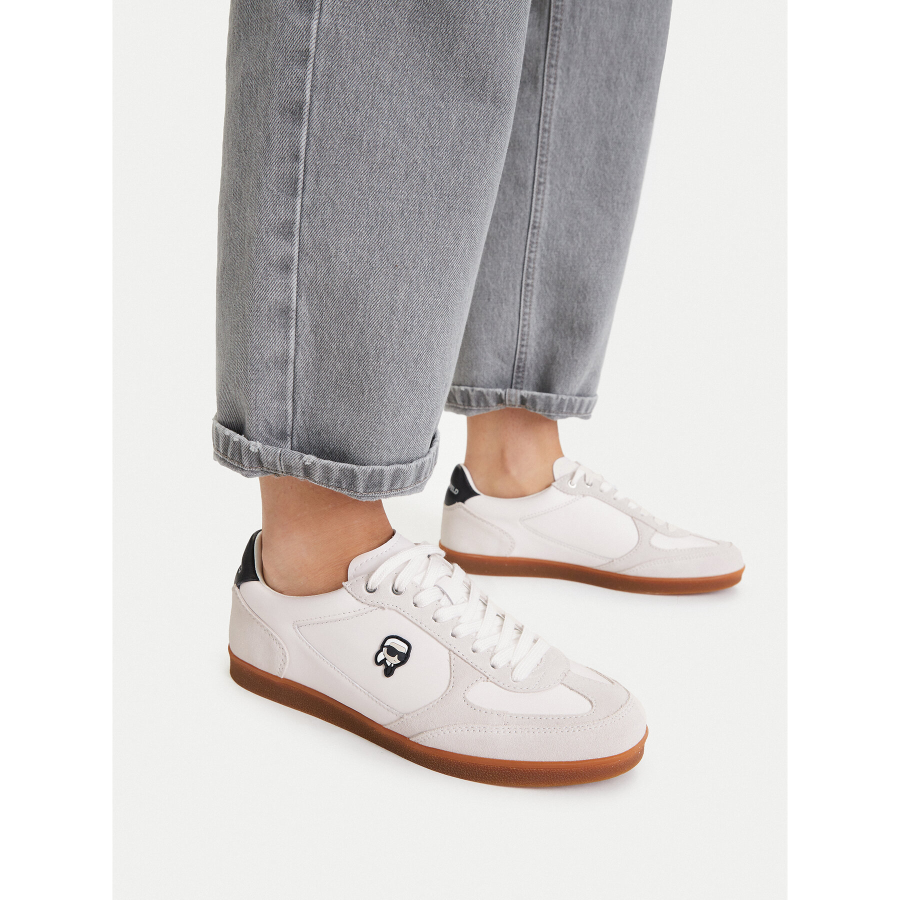 Sneakers KARL LAGERFELD Kandidate KL63833N Alb