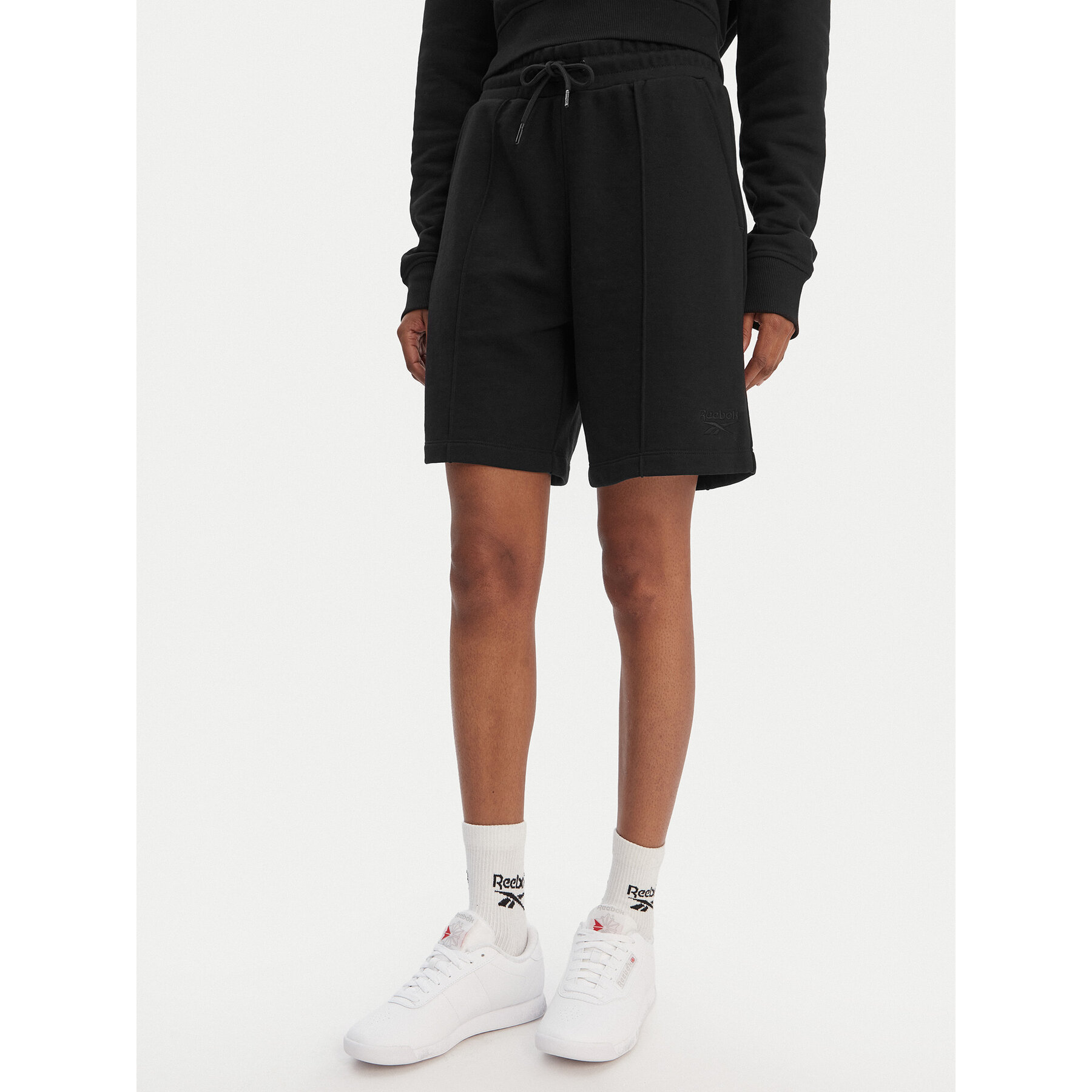 Reebok Sportske kratke hlače Sasha RK25510CCW Crna Regular Fit