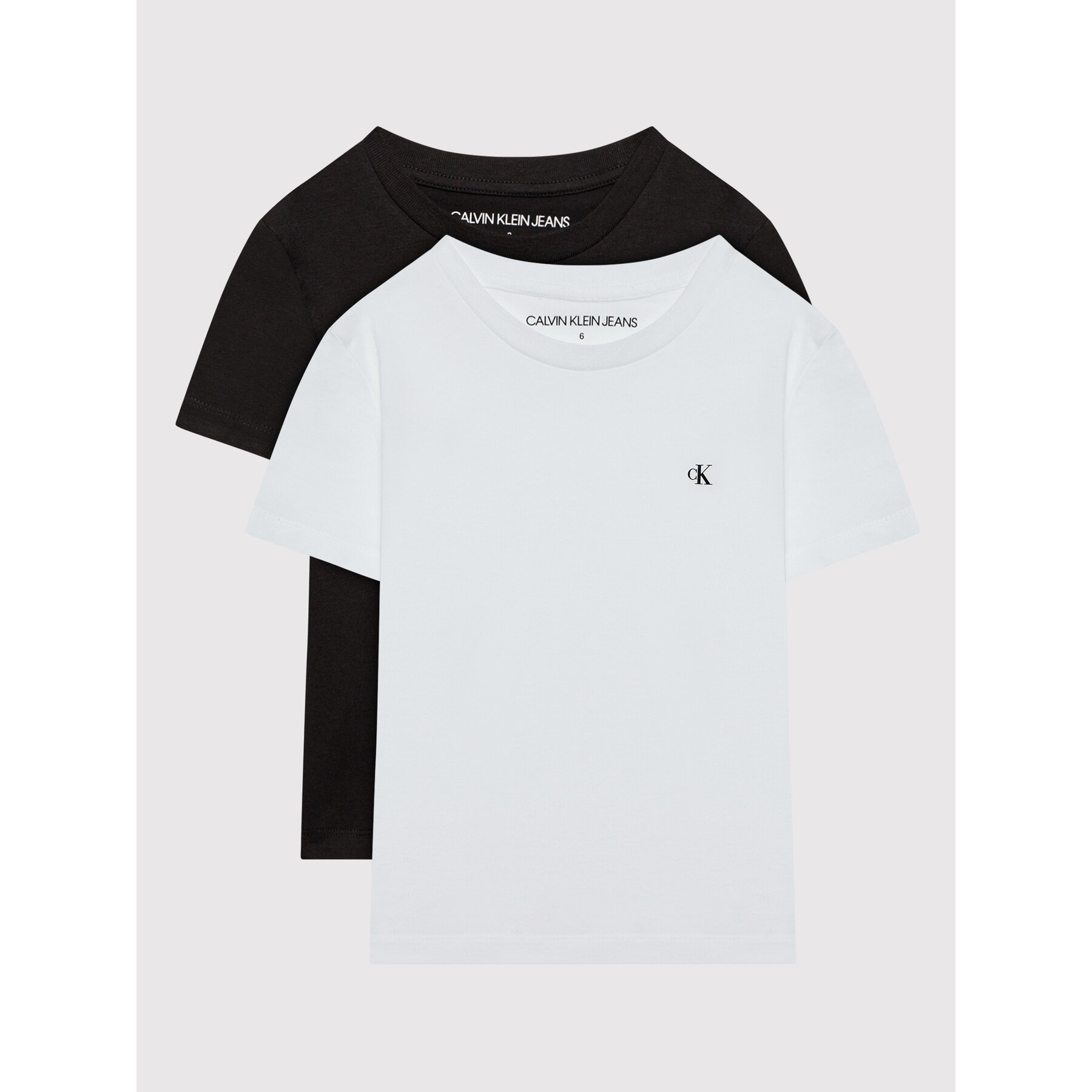 Calvin Klein Jeans Set di t-shirt Monogram IB0IB01093 Bianco Regular Fit