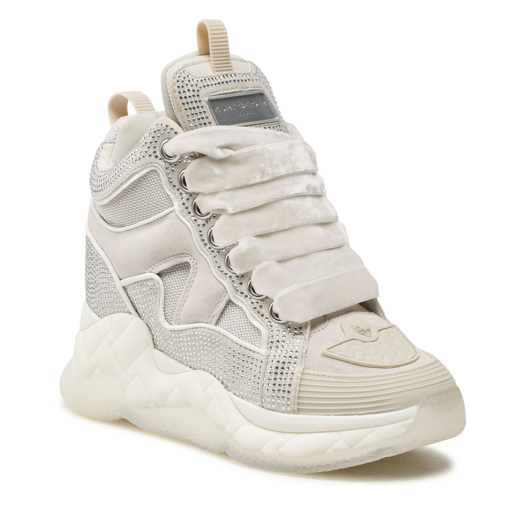 Sneakers Kurt Geiger London Wedge 9341110109 White epantofi.ro imagine noua
