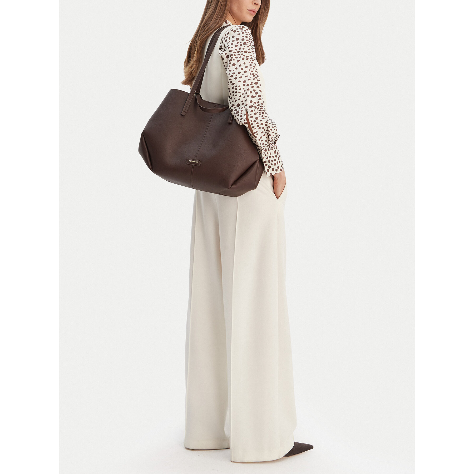 Τσάντα GINO ROSSI CEO-HADIJA-KY125 Καφέ