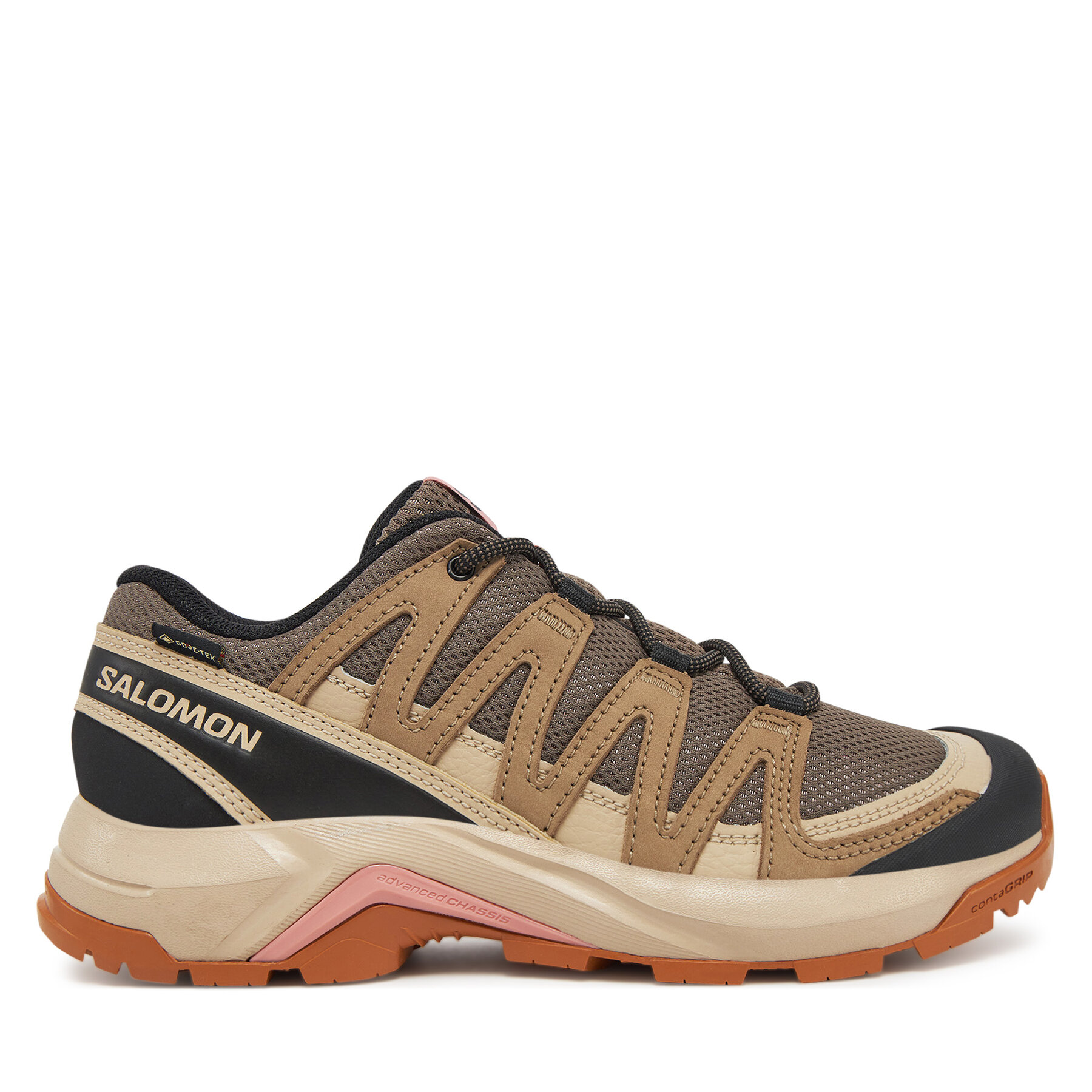 Trekingová obuv Salomon X-Adventure Recon Gore Tex L47815500 Hnedá