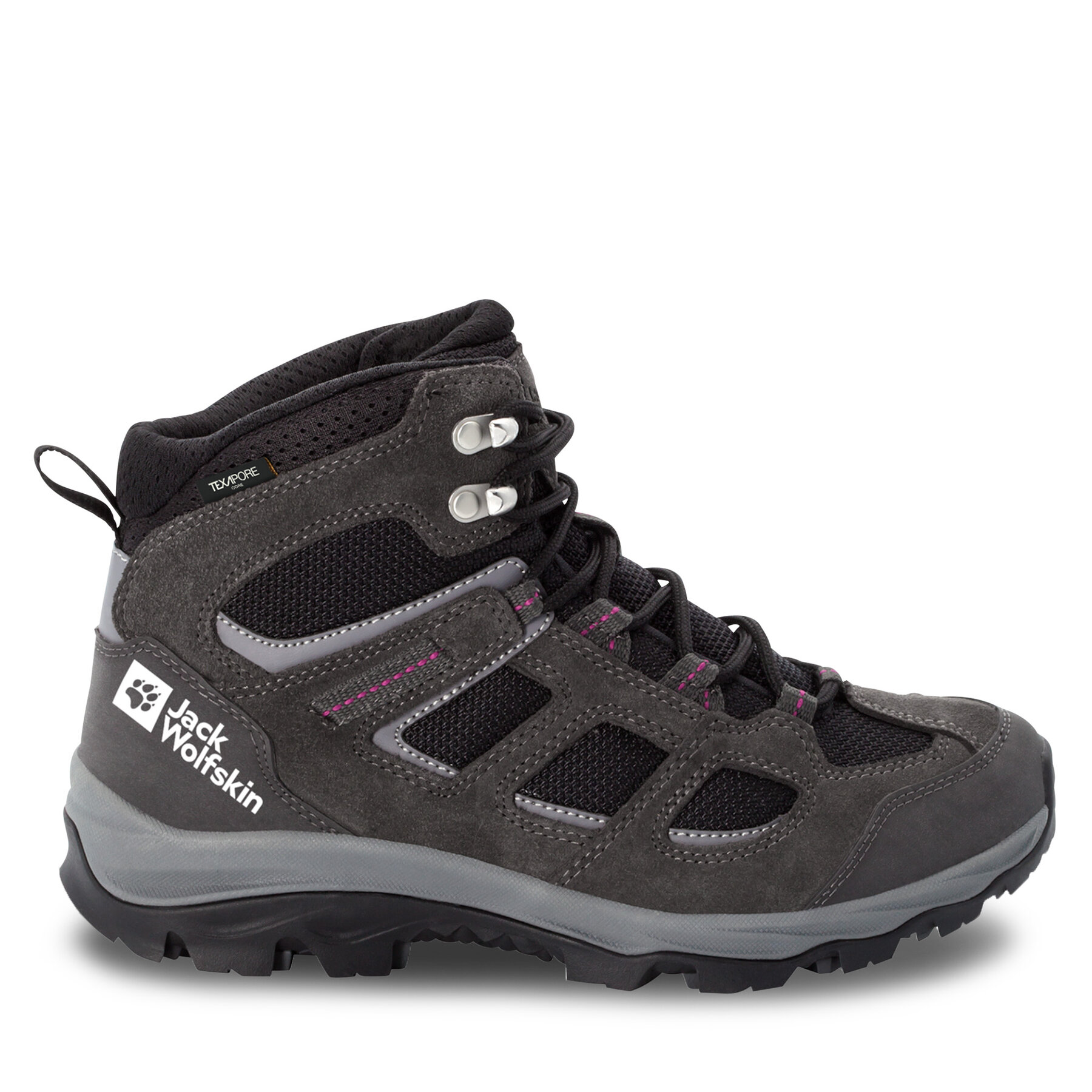 Damen Trekkingschuhe Jack Wolfskin, Schuhgröße 36, Grau, Vojo 3 Texapore Mid W 4042472