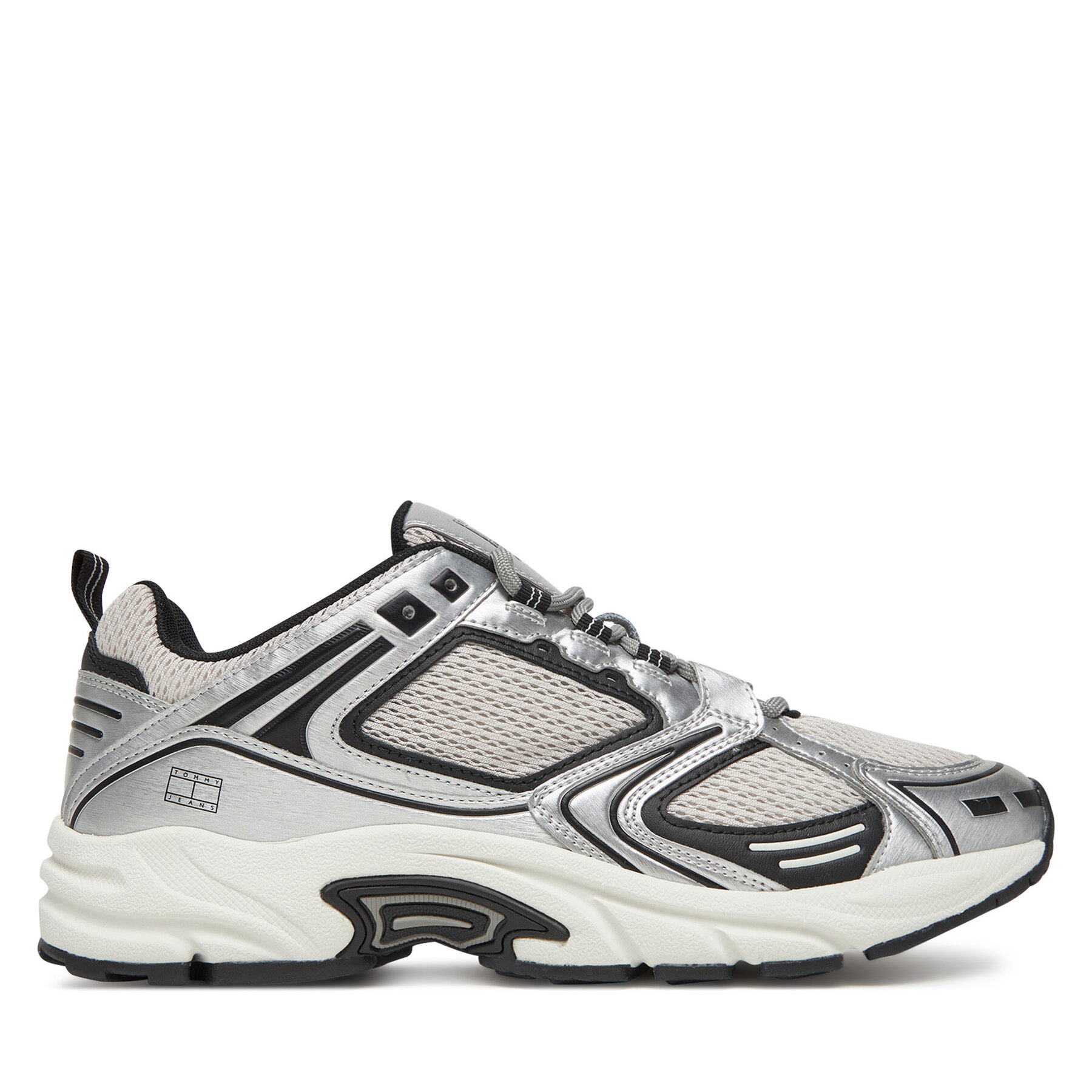 Sneakersy Tommy Jeans Archive'97 Metallic EM0EM01572 Čierna