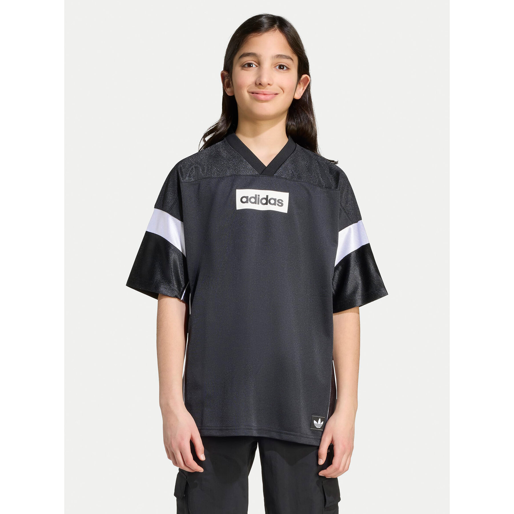 adidas T-Shirt Jersey JX3880 Μαύρο Loose Fit