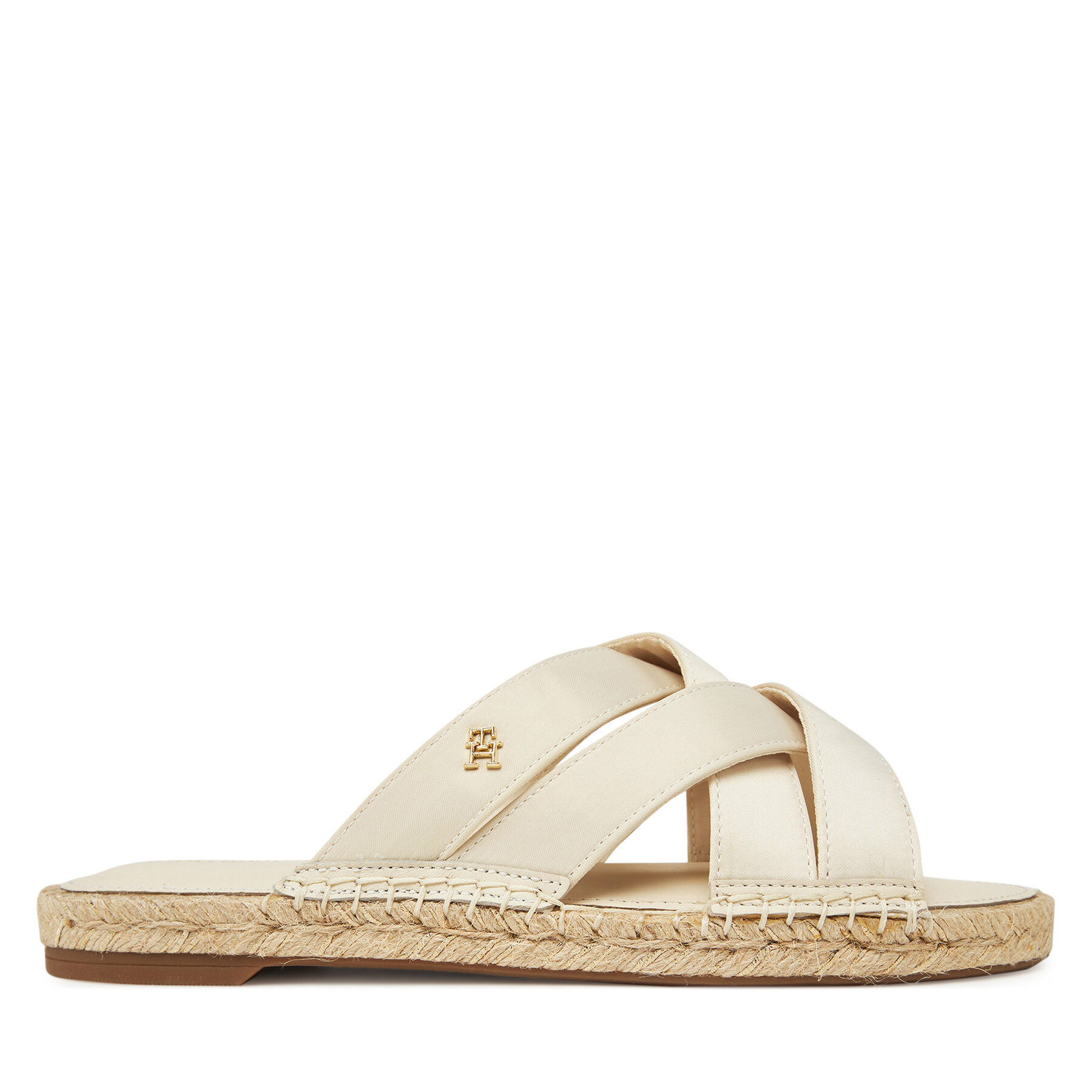 Espadrilles Tommy Hilfiger Satin Espadrille Mule FW0FW08502 Bézs