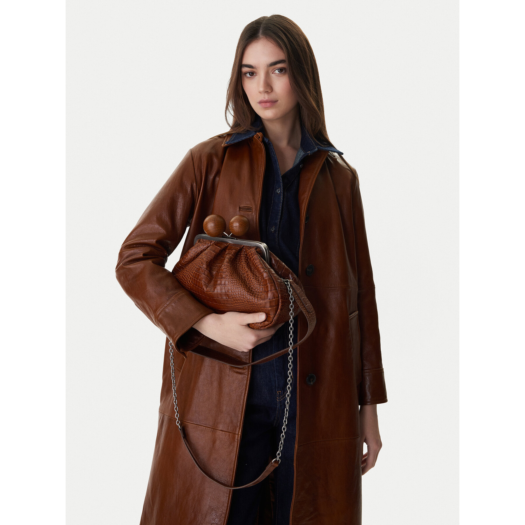 Borsetta Weekend Max Mara 2615511194600 Marrone