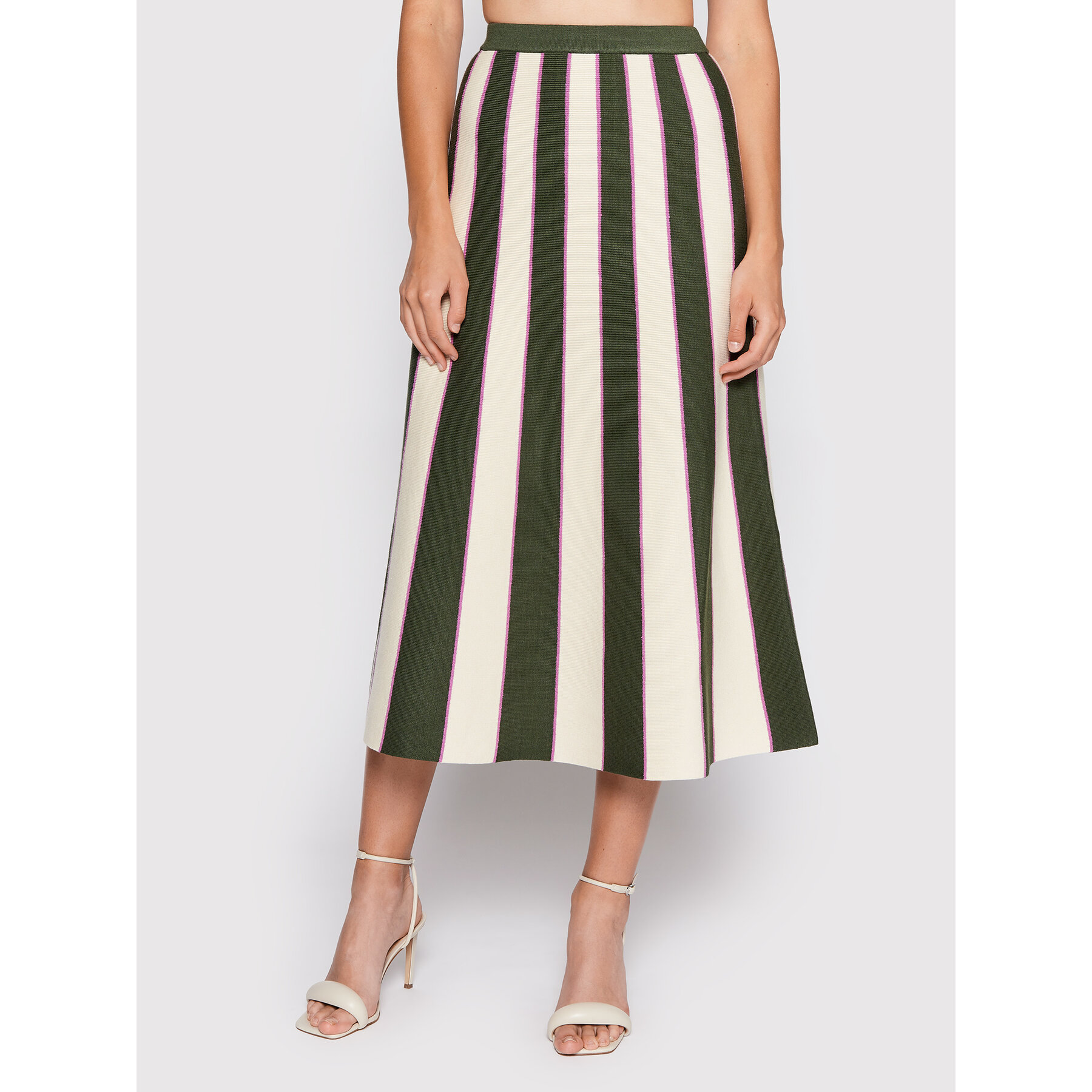 Victoria Victoria Beckham Trapezförmiger Rock 1322KSK003791A Bunt Regular Fit