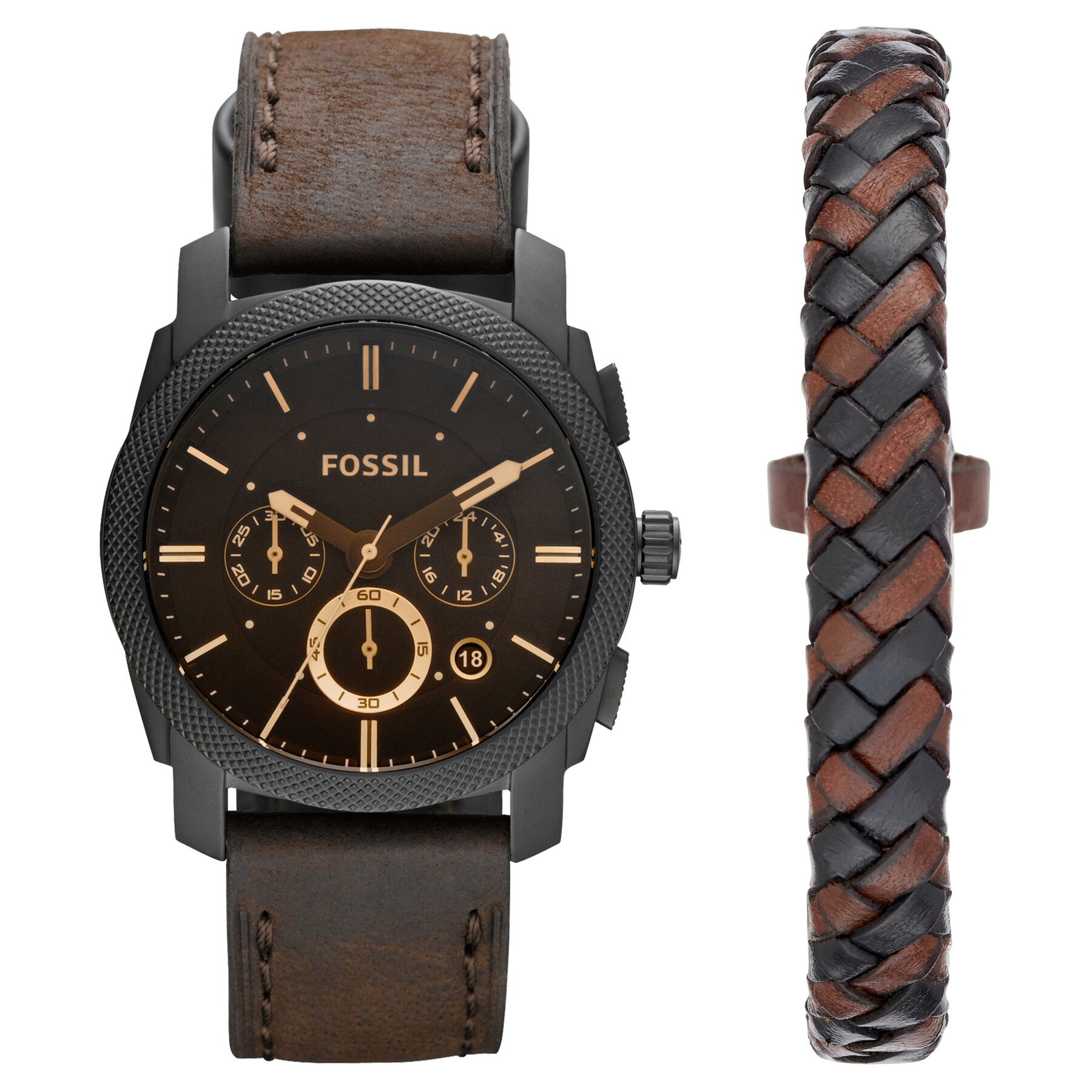 Montre Fossil Machine FS5251SET Noir
