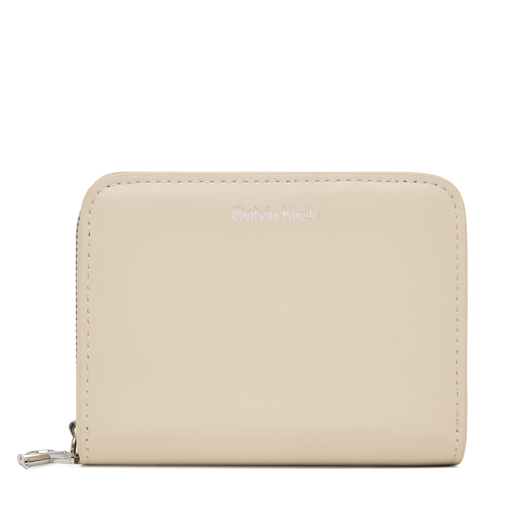 Peňaženka Calvin Klein Ck Medium Flap Zip Around LV04F1075G Krémová