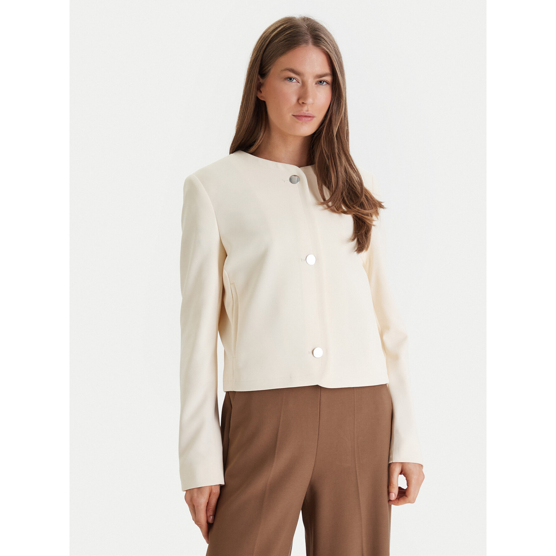 Calvin Klein Sakko Lux Crepe Lady LV044F418G Gelb Regular Fit