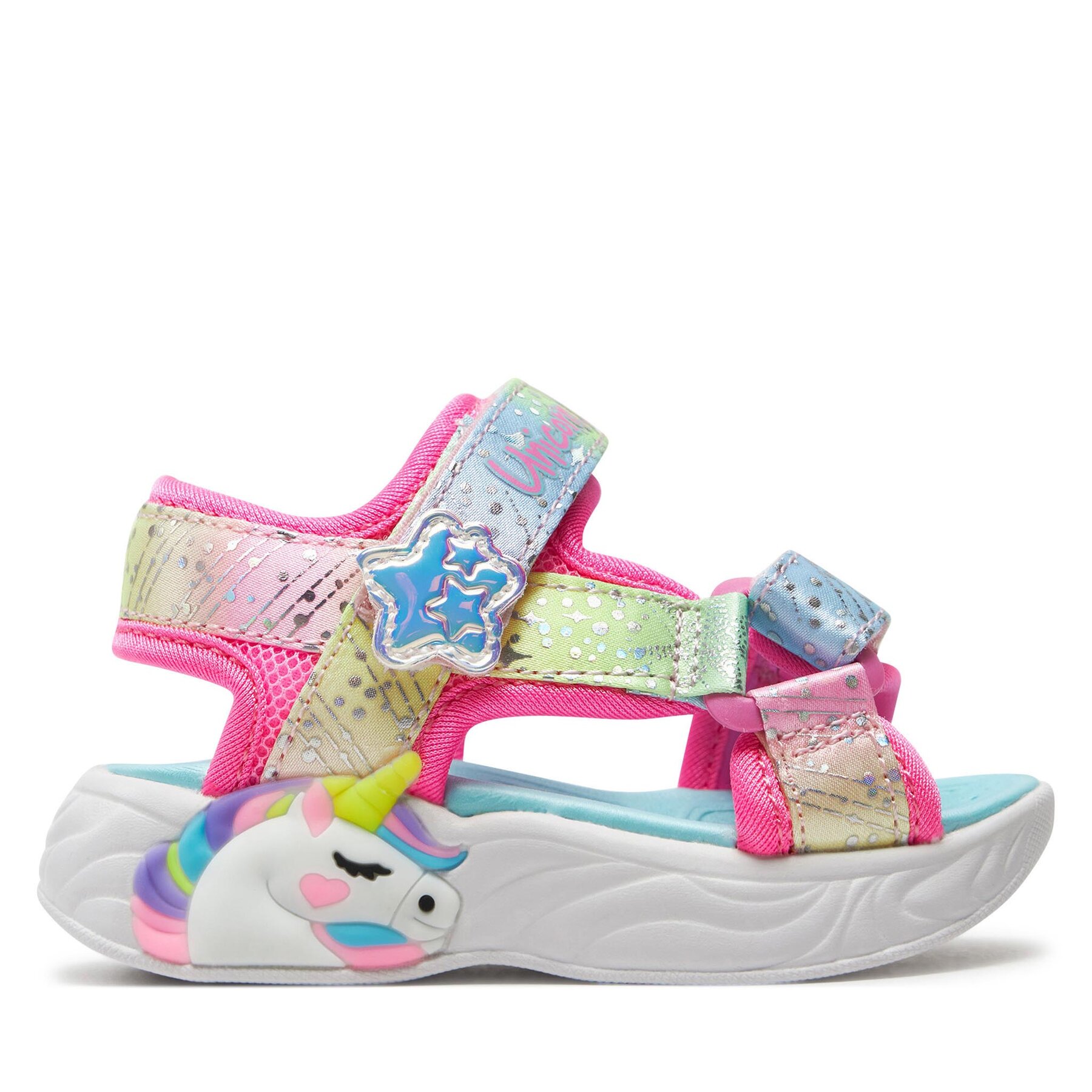 Gyerek Szandál Skechers, Méret: 25, Rózsaszín, Unicorn Dreams Sandal-Majestic Bliss 302682N/PKMT