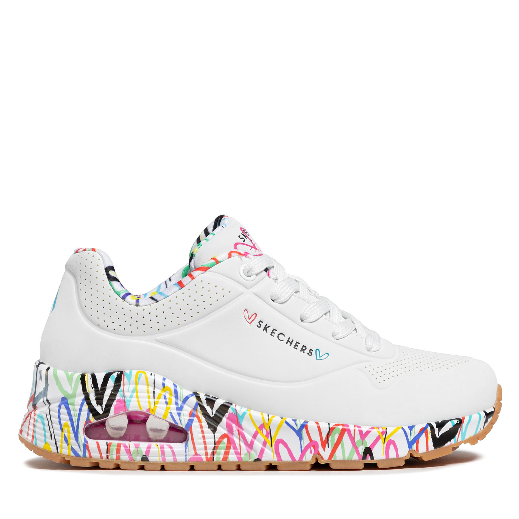 Dámske Sneakersy Skechers, Rozmer: 36, Biela, Uno Loving Love 155506/WHT