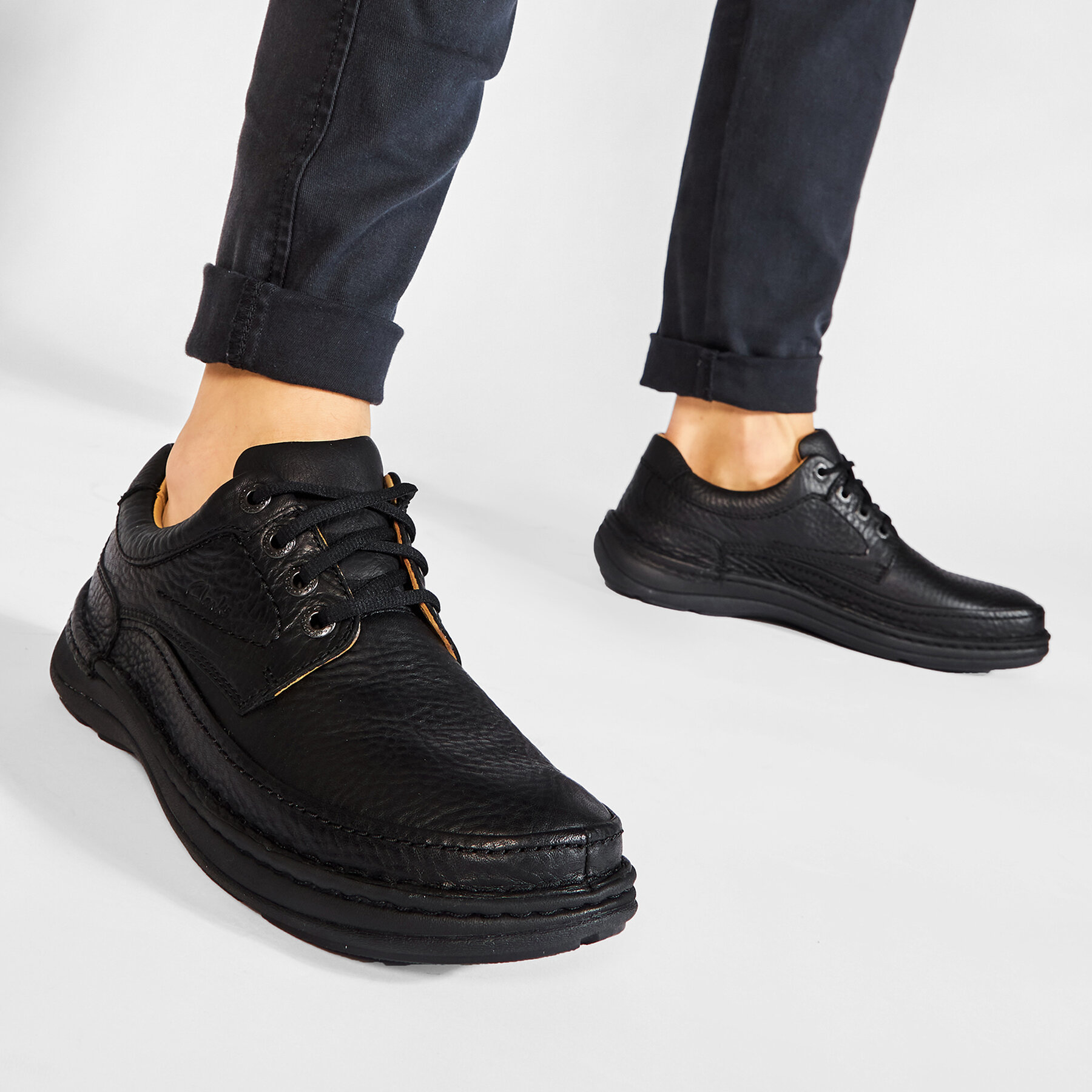 Poltopánky Clarks Nature Three 203390087 Čierna