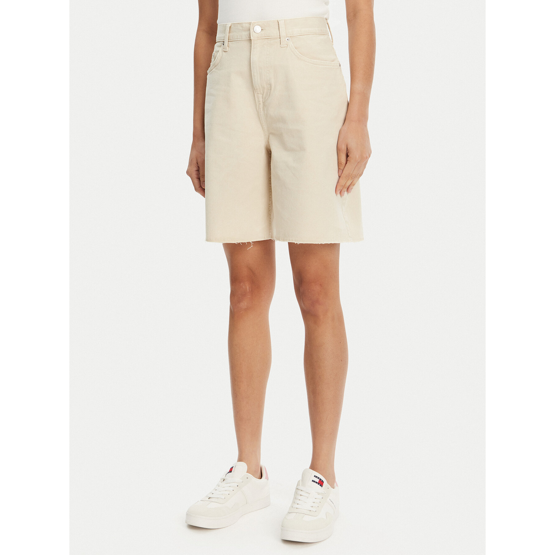 Tommy Jeans Bermudahose DW0DW21646 Beige Regular Fit