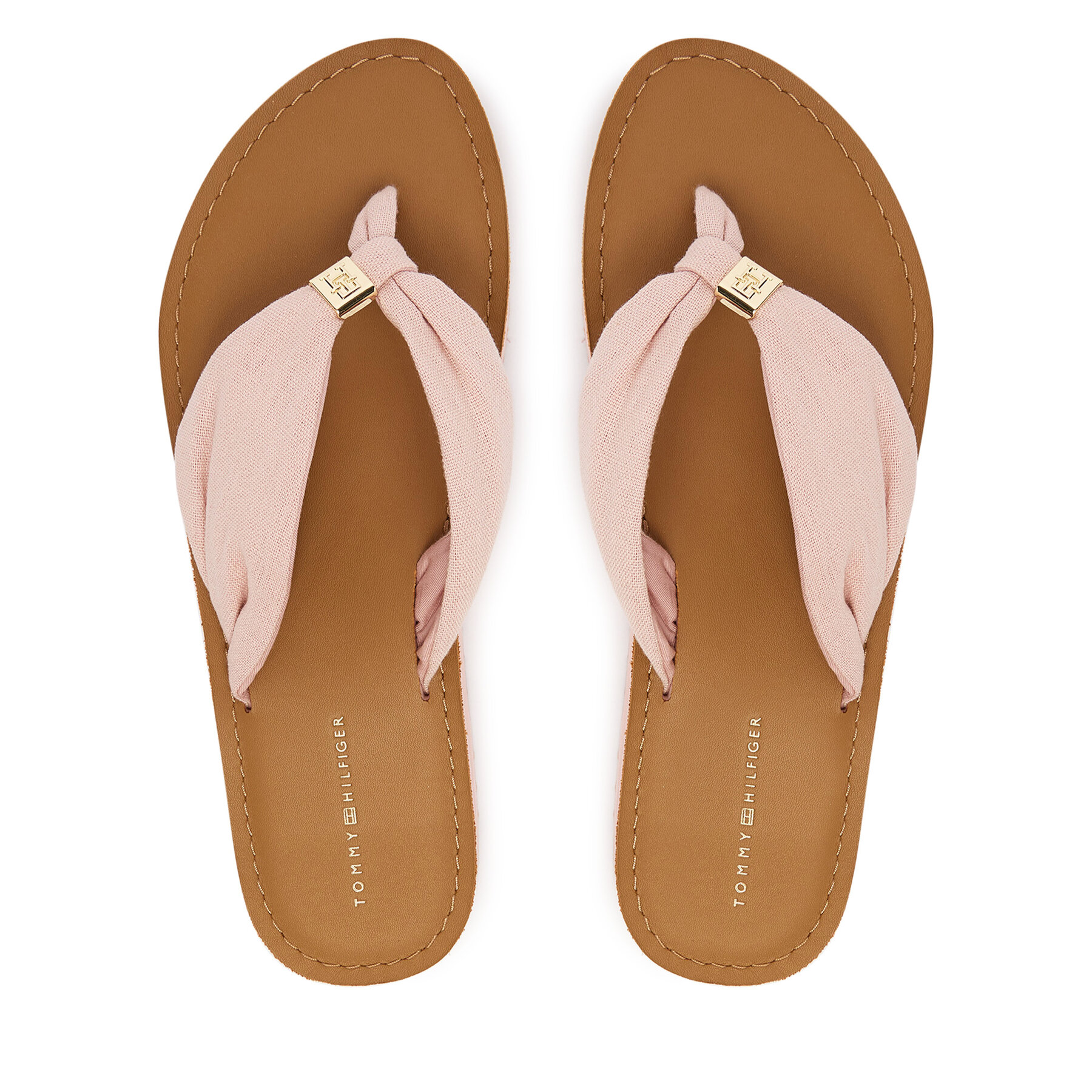 Σαγιονάρες Tommy Hilfiger Th Ltr Footbed Summer Sandal FW0FW09194 Ροζ