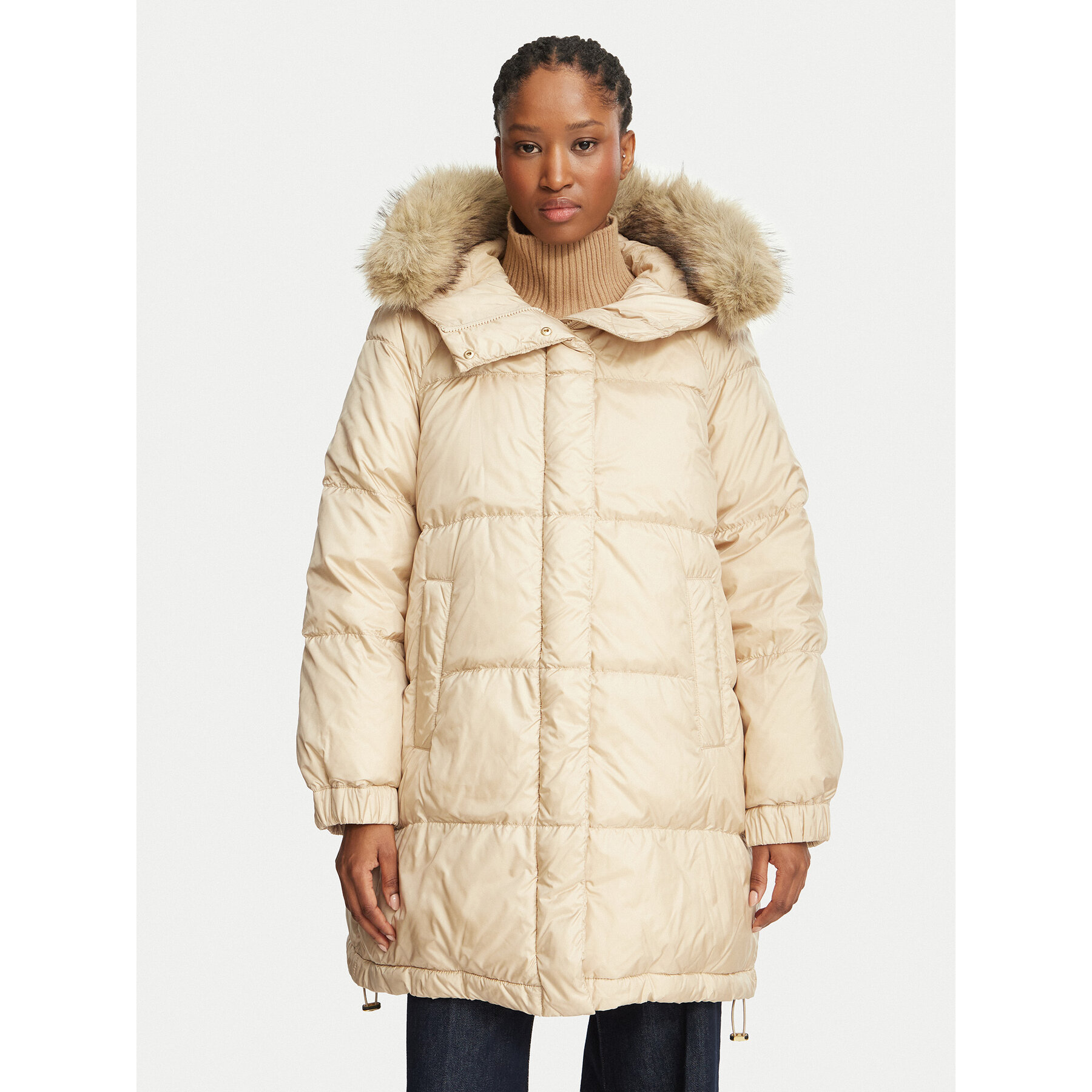 Weekend Max Mara Winterjacke Anfora 2625496062 Beige Regular Fit