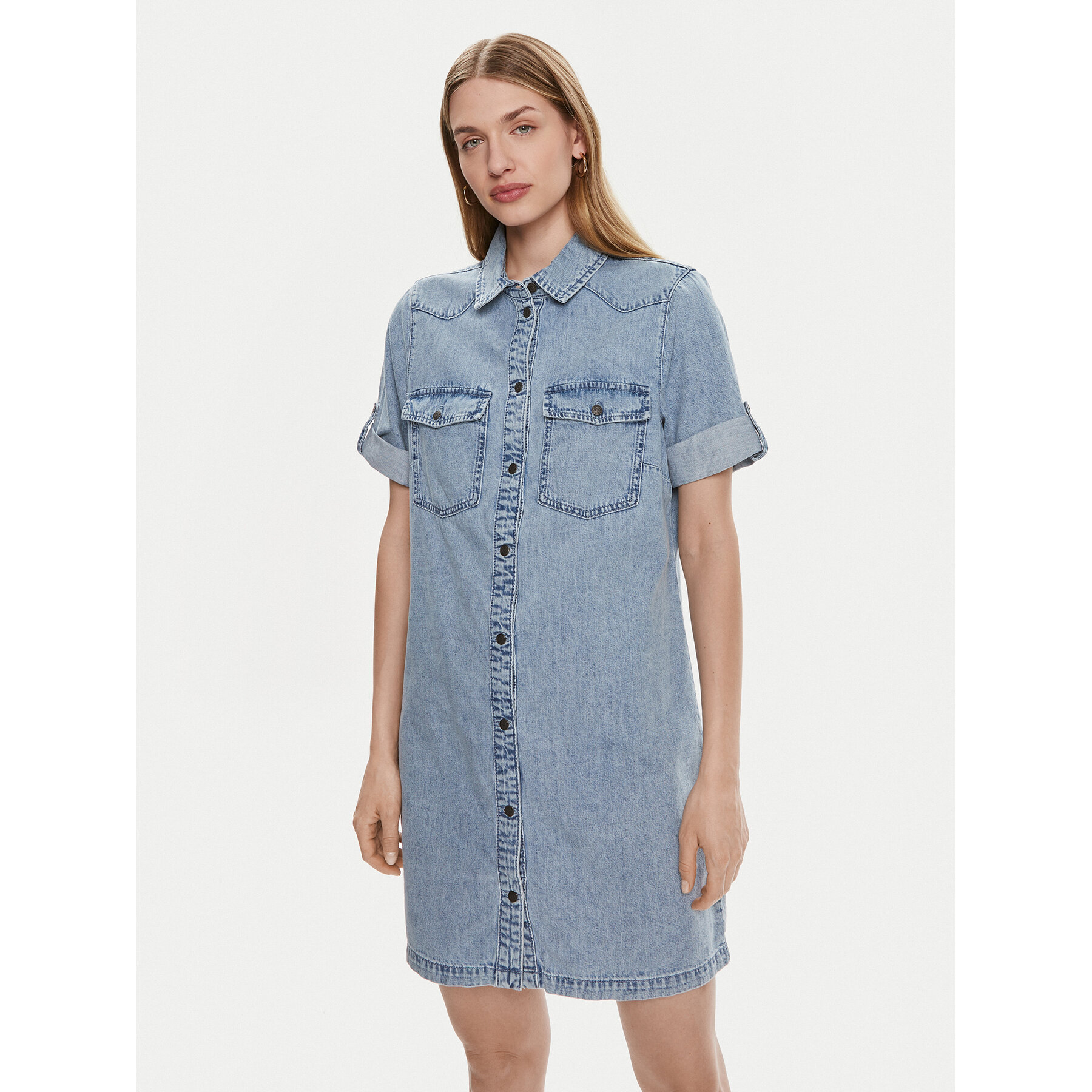 Noisy May Jeanskleid New Signe 27030041 Blau Loose Fit