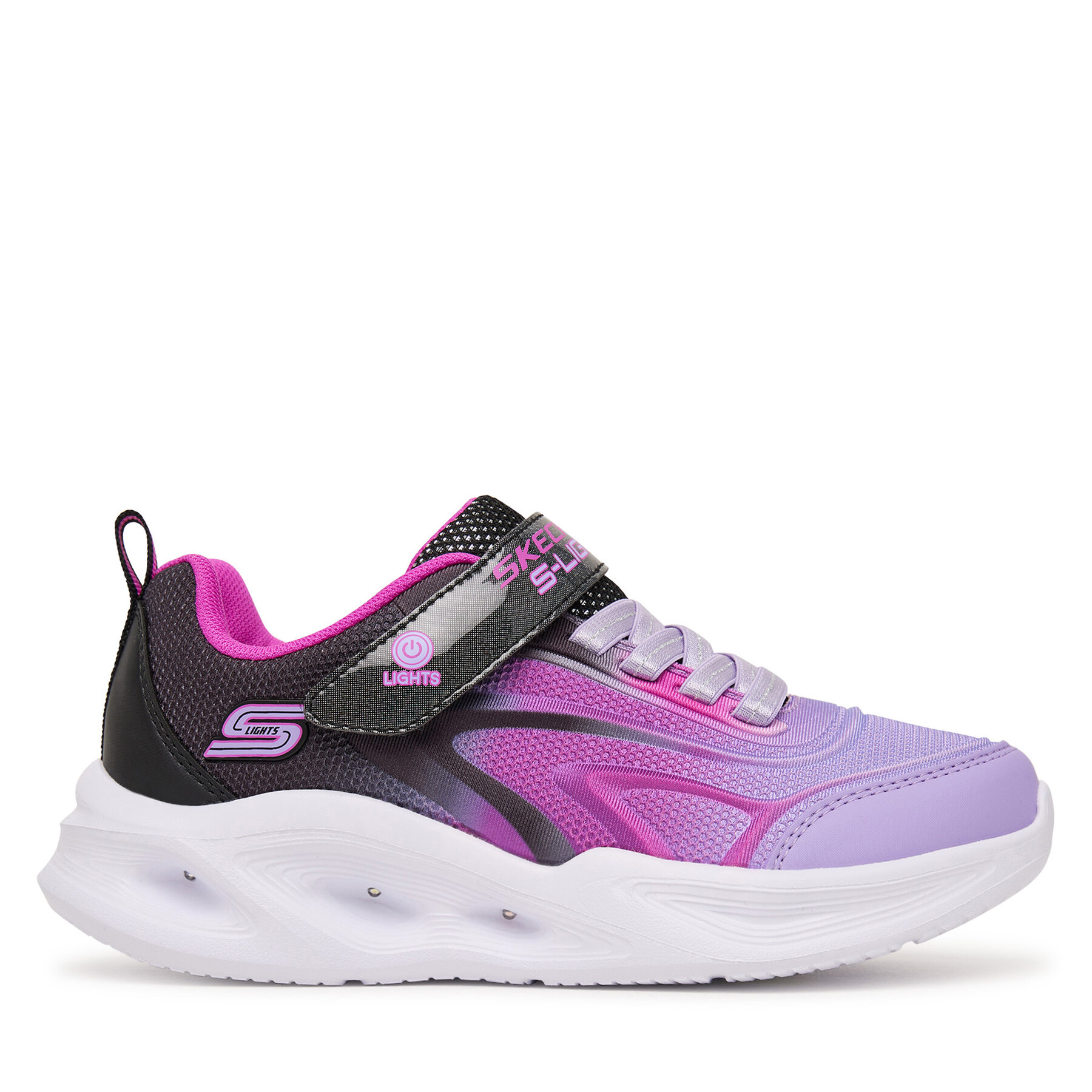 Sneakersy Skechers Sola Glow 303713L/BKMT Fialová