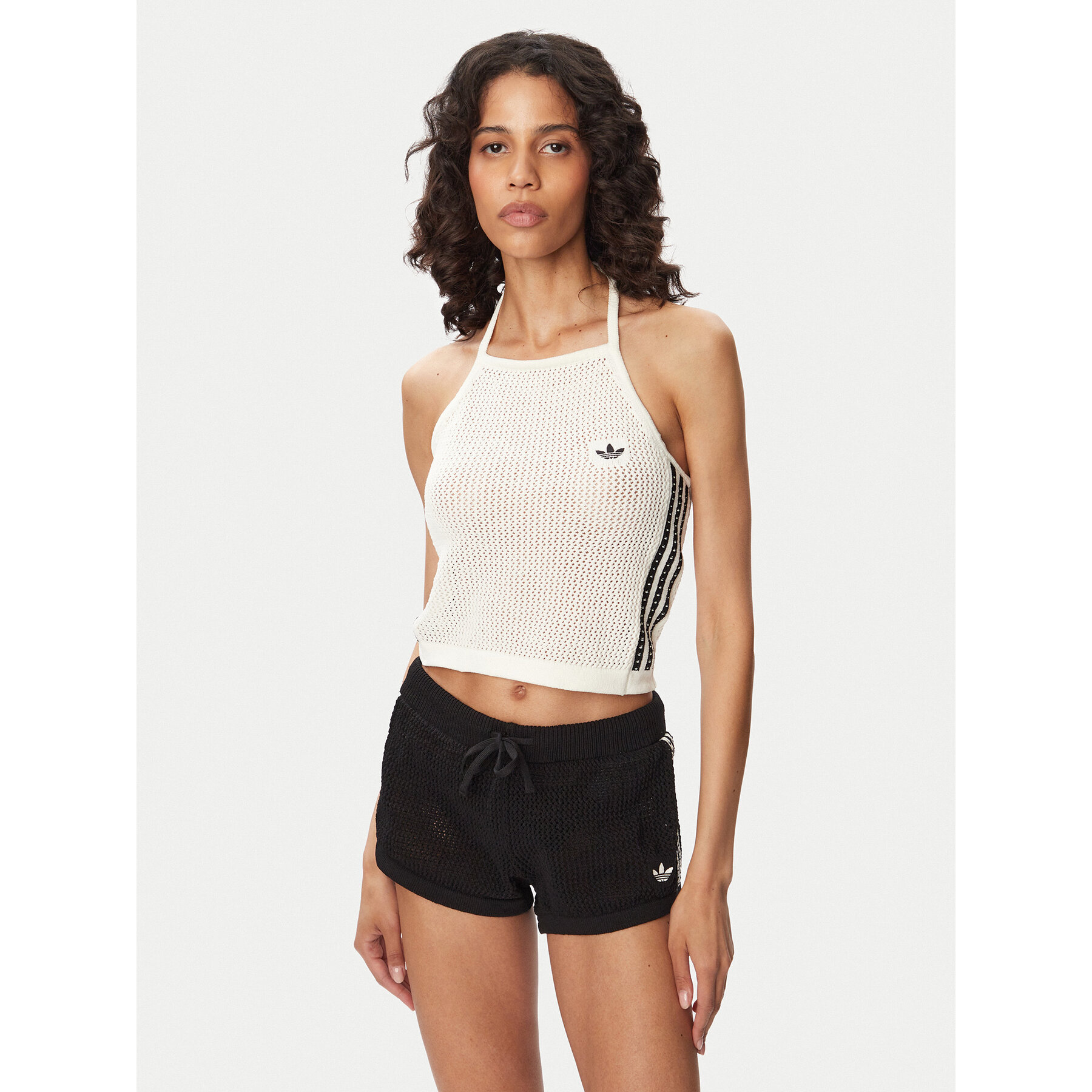 adidas Top Knitted Crochet KC6485 Bijela Slim Fit
