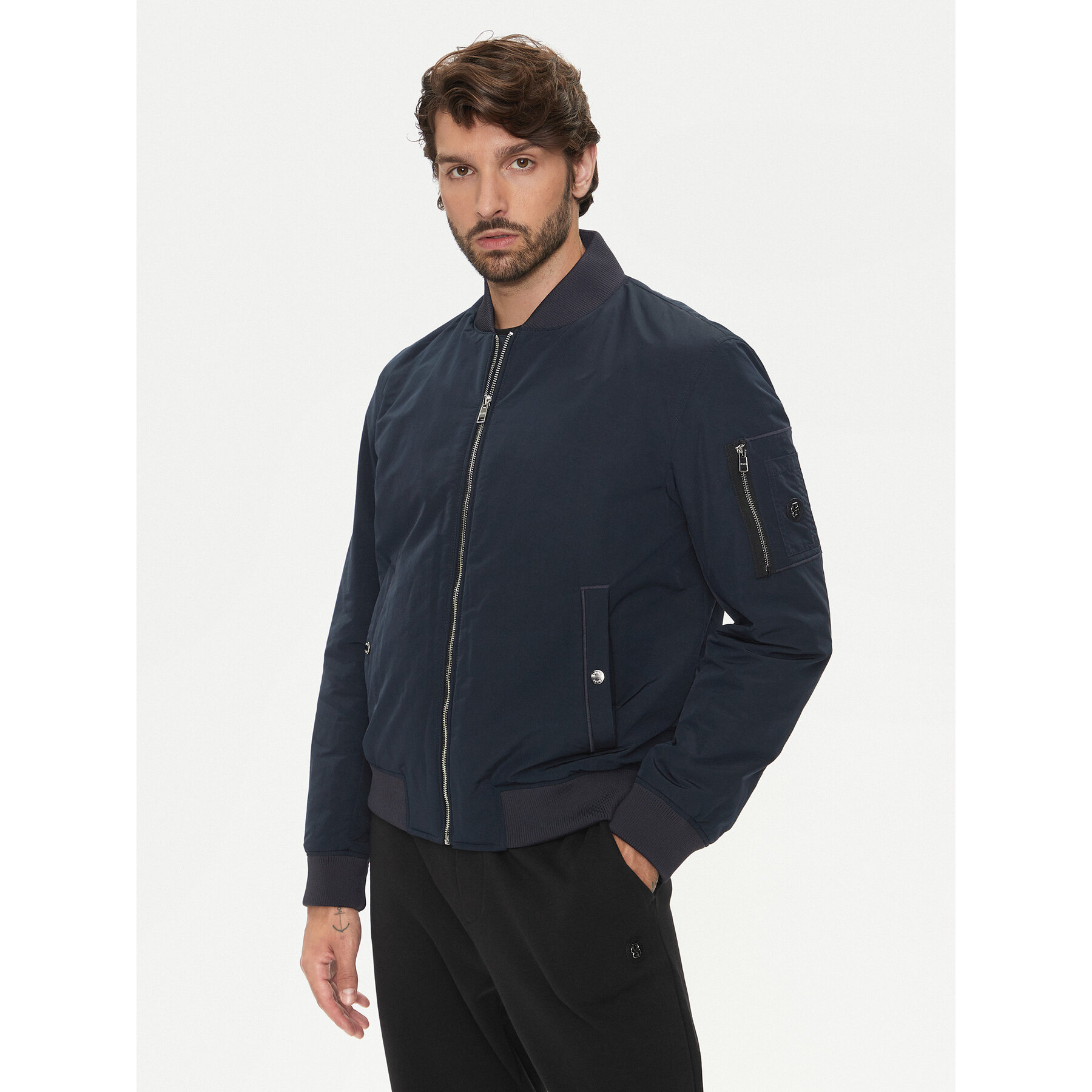 Boss Bomberjacke H-Comber 50519981 Dunkelblau Regular Fit