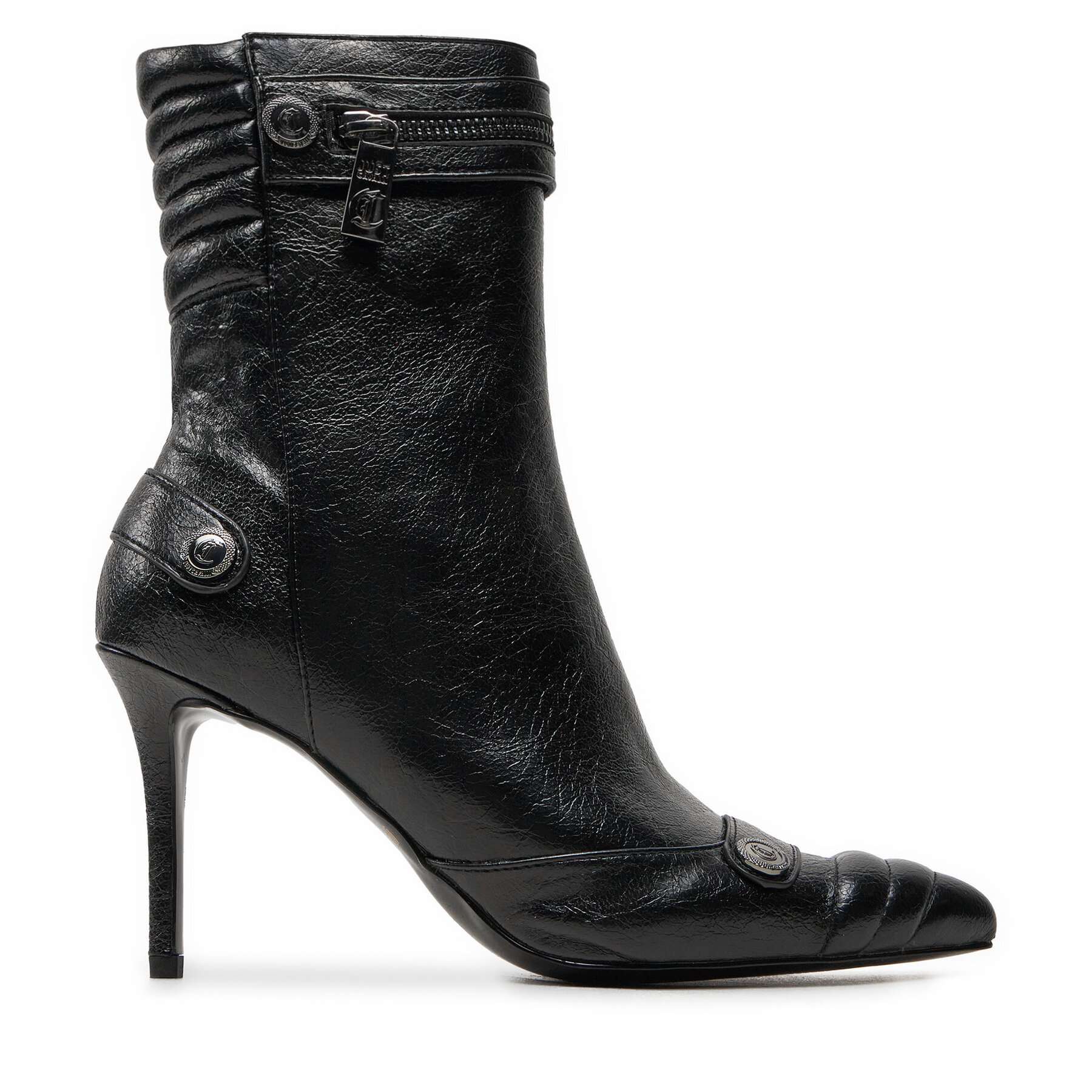 Kinder Stiefeletten Just Cavalli, Schuhgröße 35, Schwarz, 77RA3S66