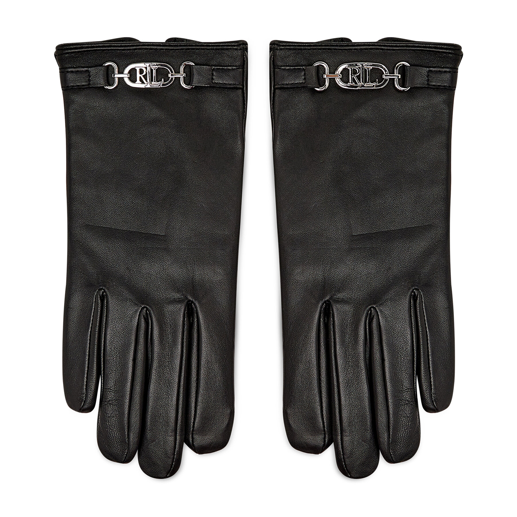 Mănuși de Damă Lauren Ralph Lauren Logo Hdw Lthr 454855053001 Black 454855053001 imagine super redus 2022