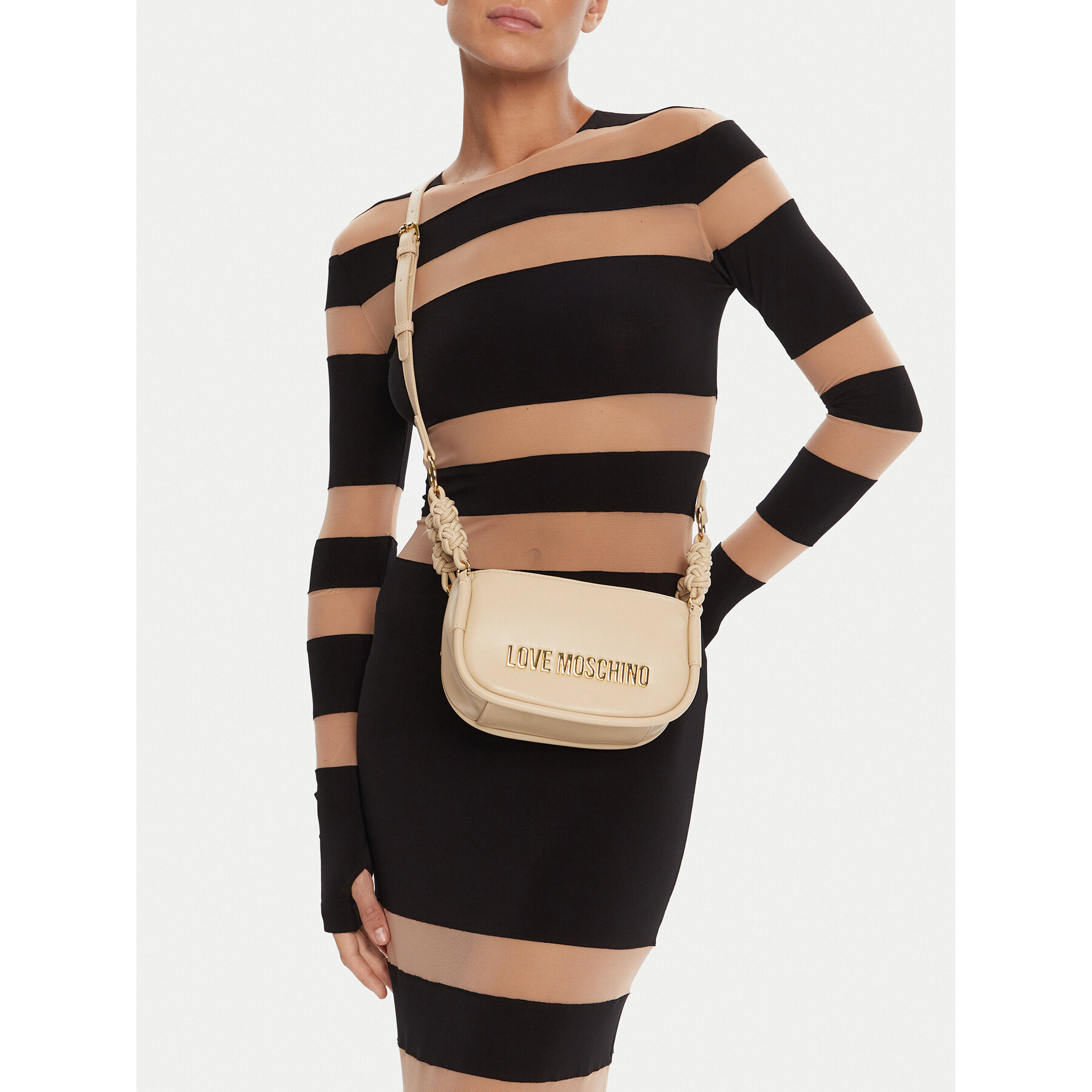 Дамска чанта LOVE MOSCHINO JC4235PP0MKL0104 Кремав
