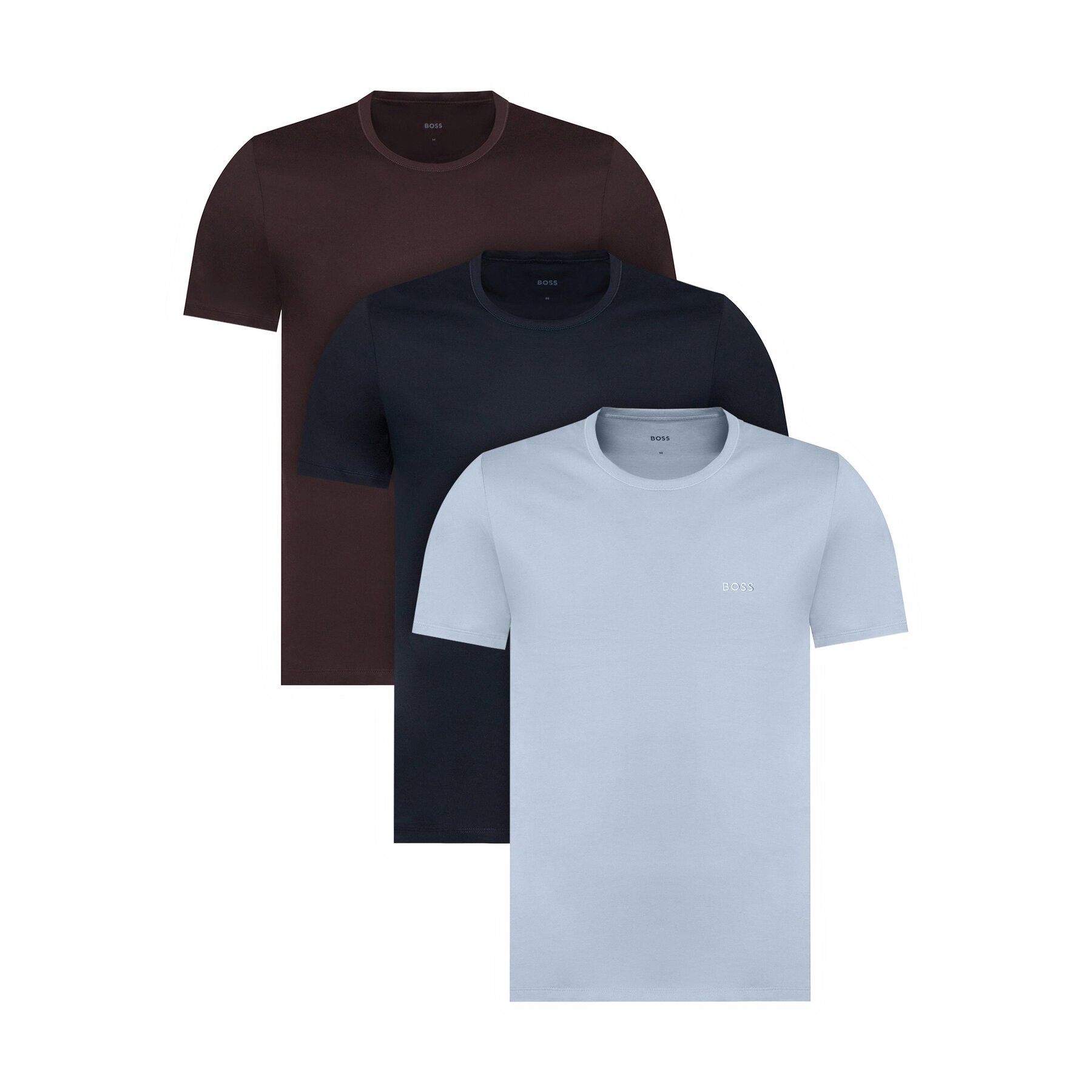BOSS T-Shirt-Set Classic 50532468 Braun Regular Fit