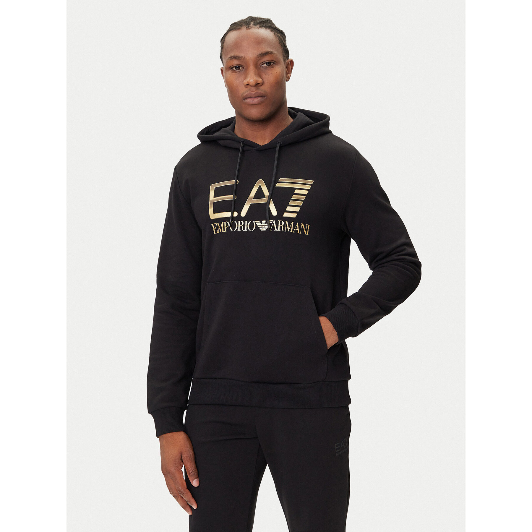 EA7 Emporio Armani Sweatshirt 7M001190 AF17787 UC001 Schwarz Regular Fit