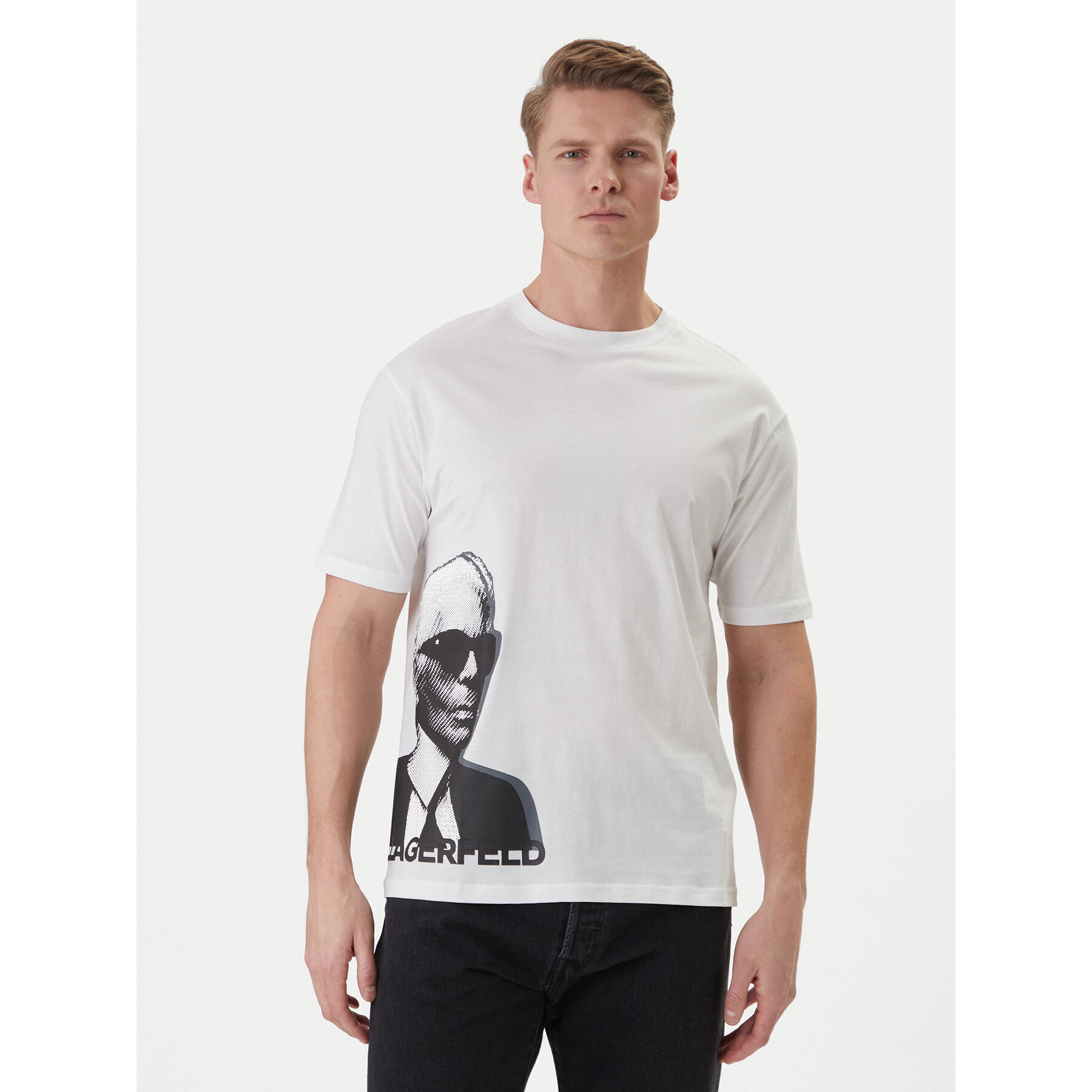 KARL LAGERFELD T-Shirt 755170 562251 Weiß Loose Fit