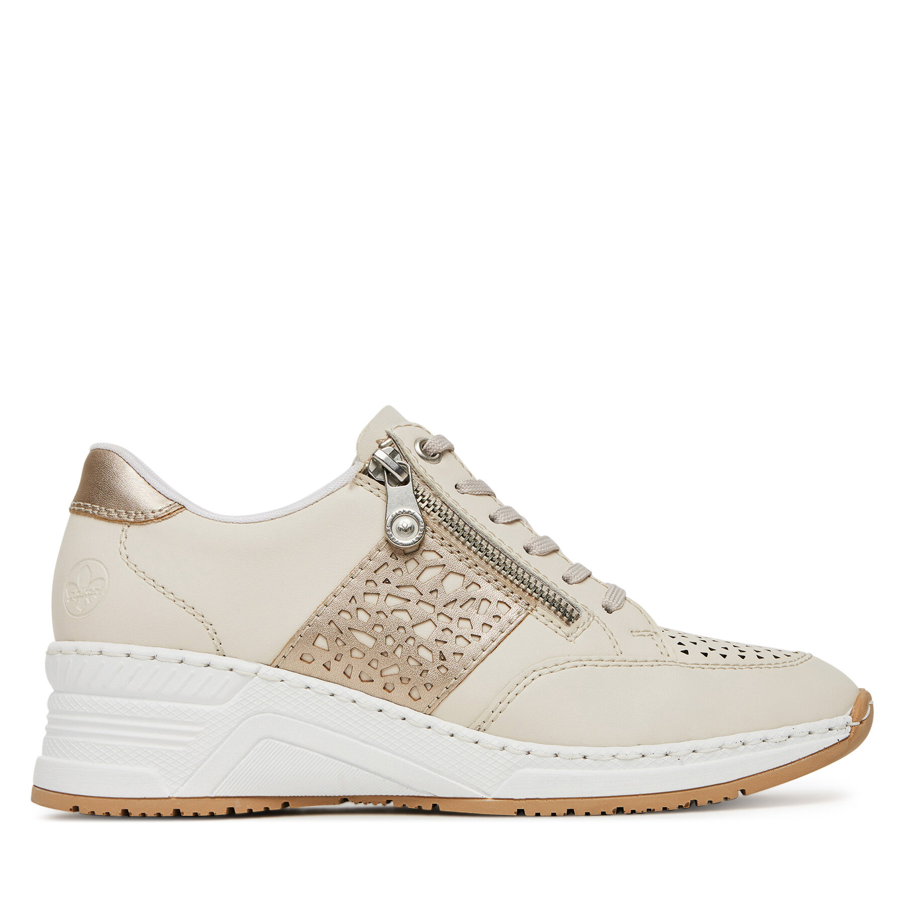 Damen Sneakers Rieker, Schuhgröße 42, Beige, N4344-60